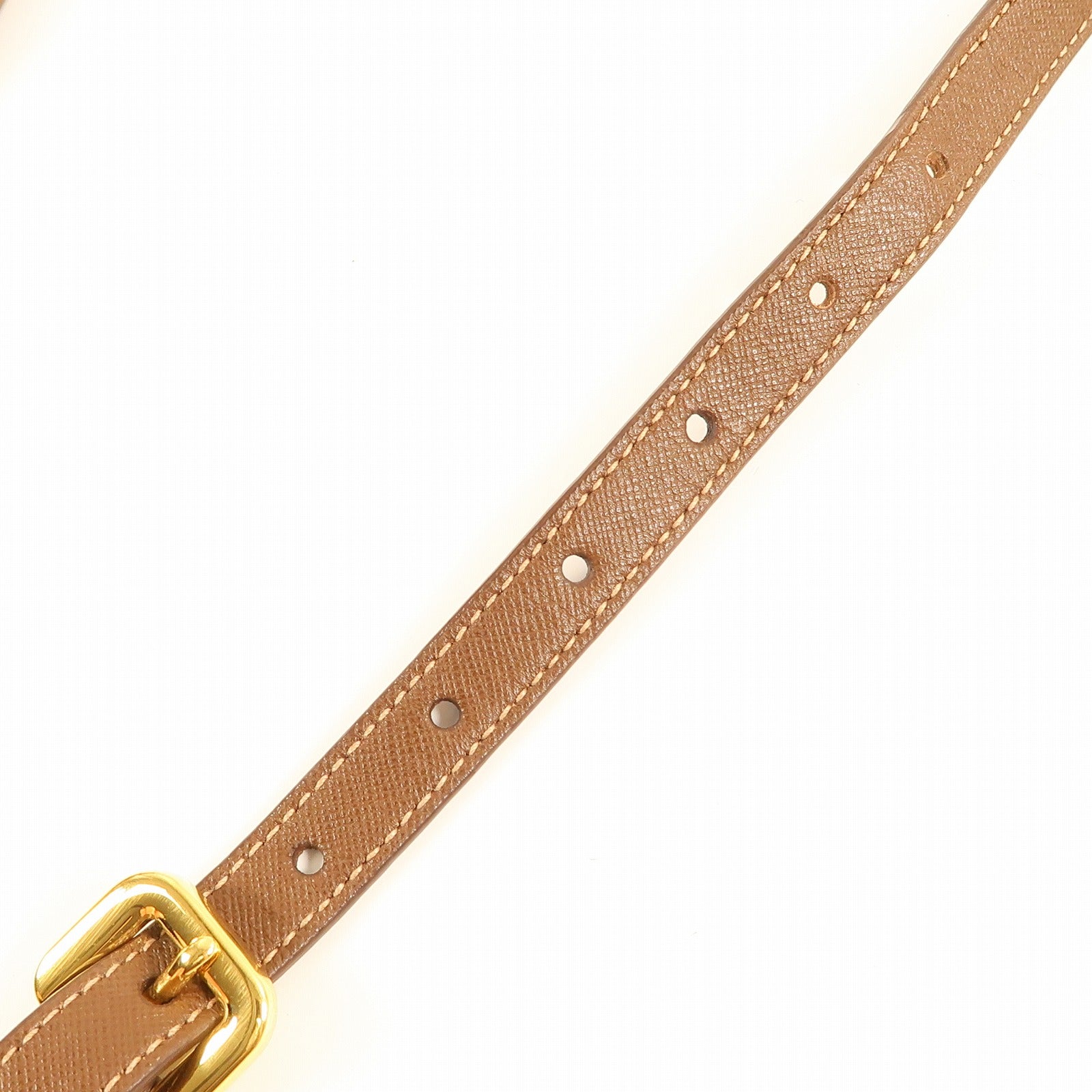 PRADA GHW 2way Shoulder Handbag BN2531 Nylon Brown