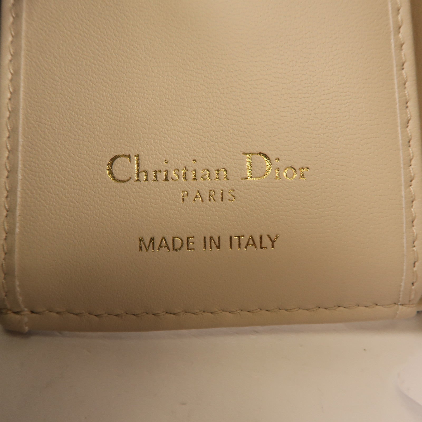 Dior 帆布Saddle Lotus金扣錢包