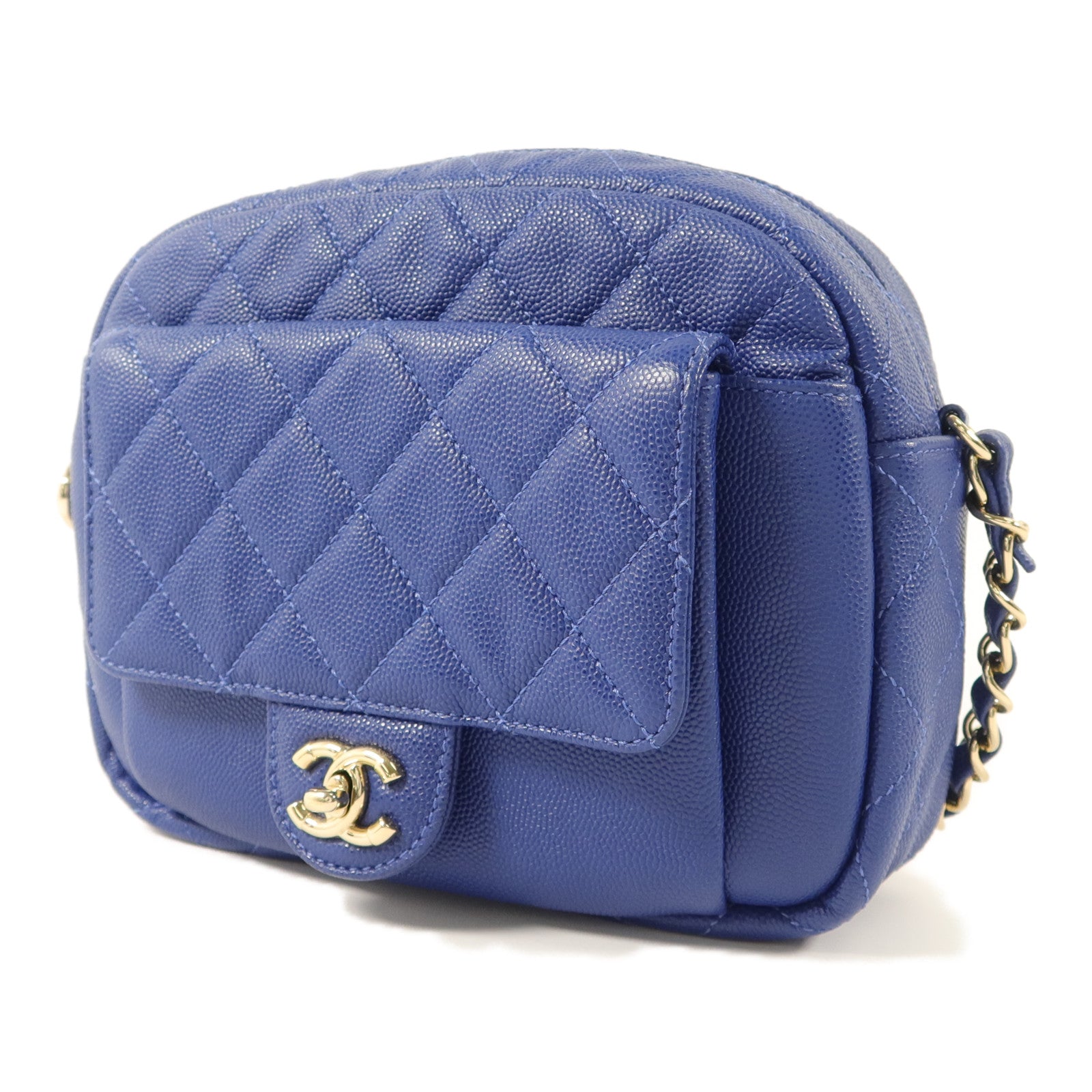 CHANEL 【激減優惠】牛皮皮革Chain Shoulder鏈帶肩背袋