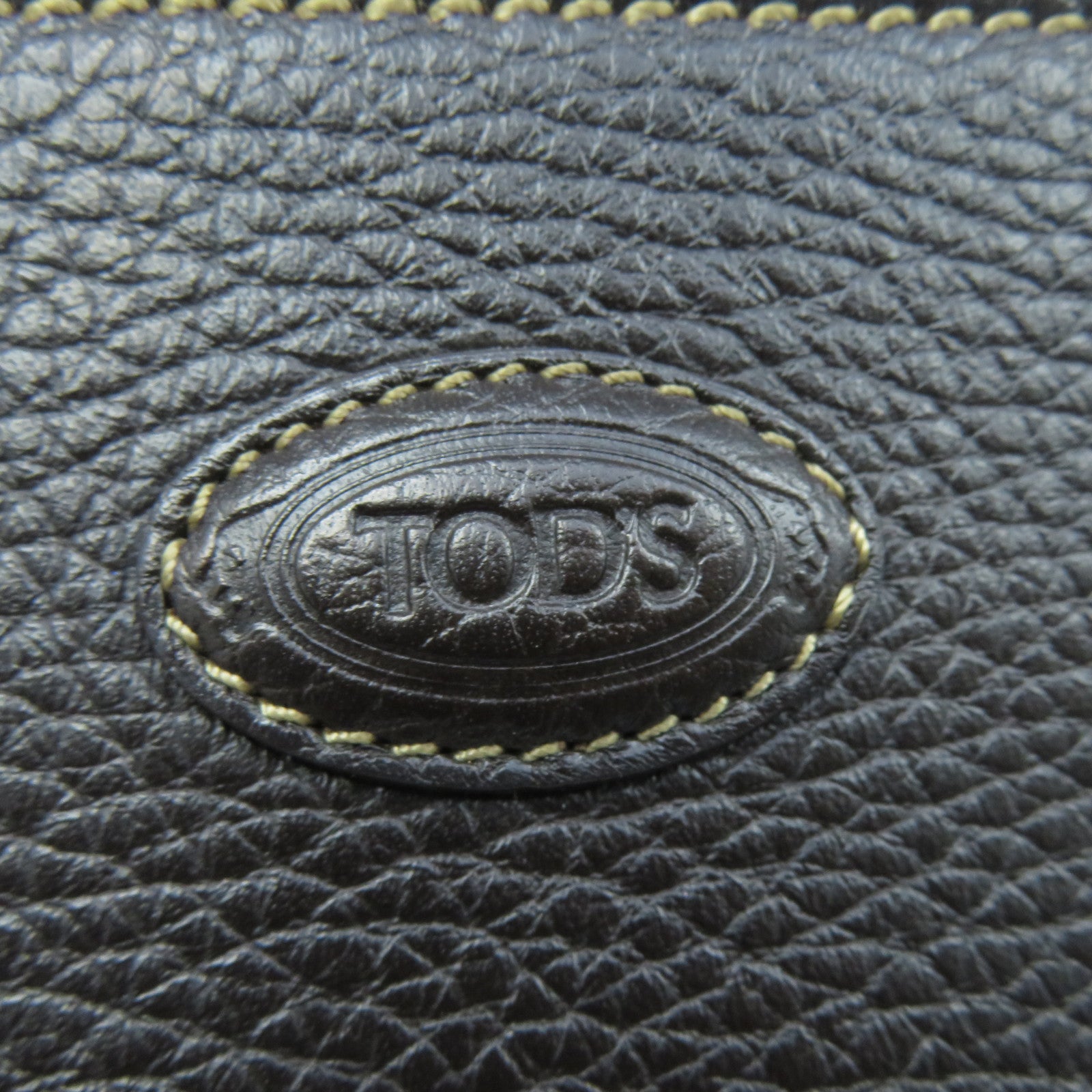 TOD’S 【清倉大減價】牛皮皮革Shoulder Bag銀扣肩背袋啡色