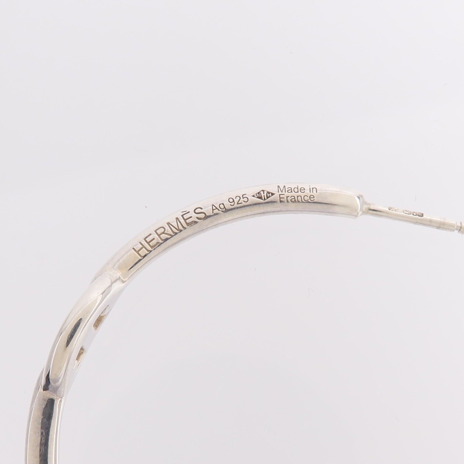HERMES 925純銀Chaine d'Ancre Enchainee Earrings耳環