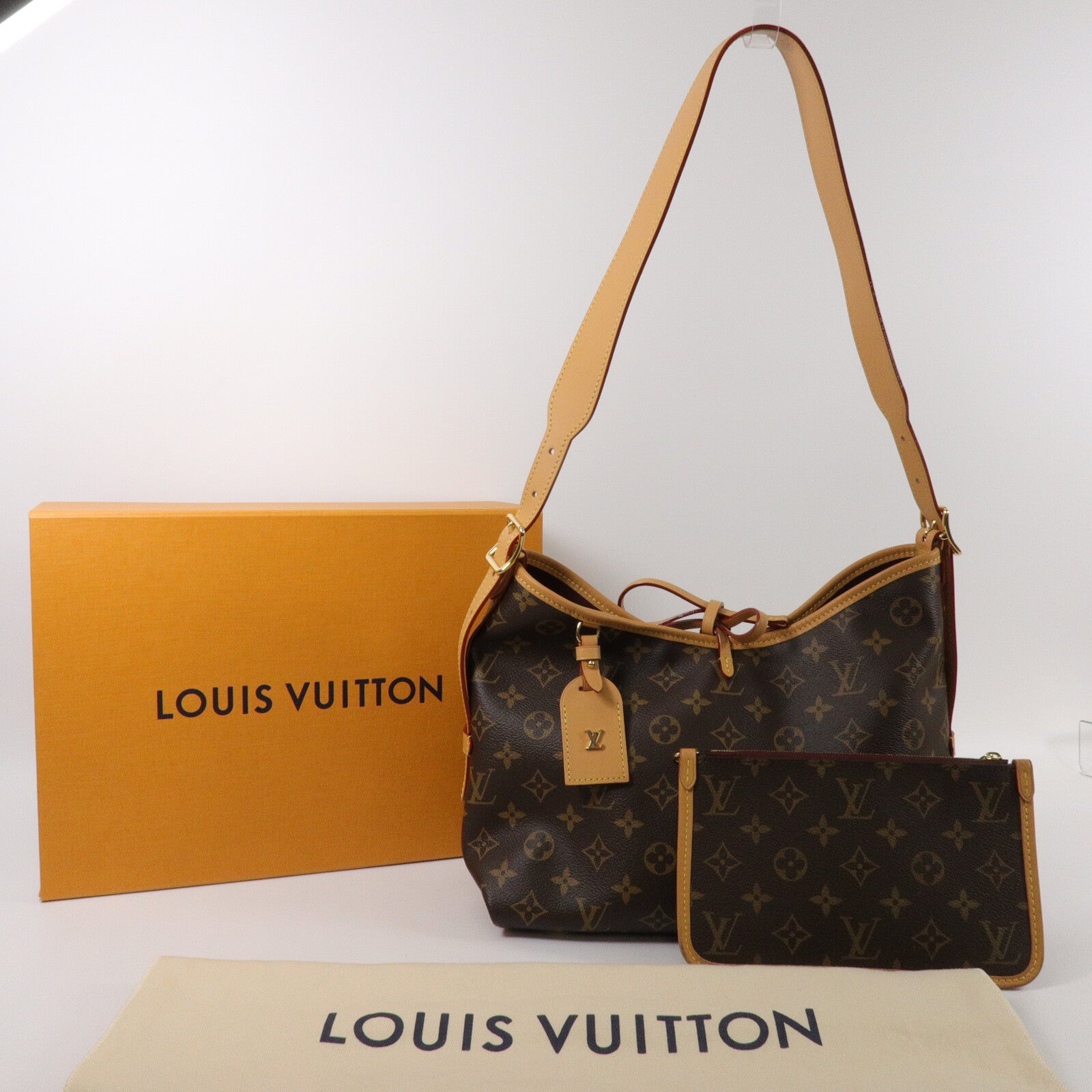 LOUIS VUITTON Monogram Carry All MM肩背袋