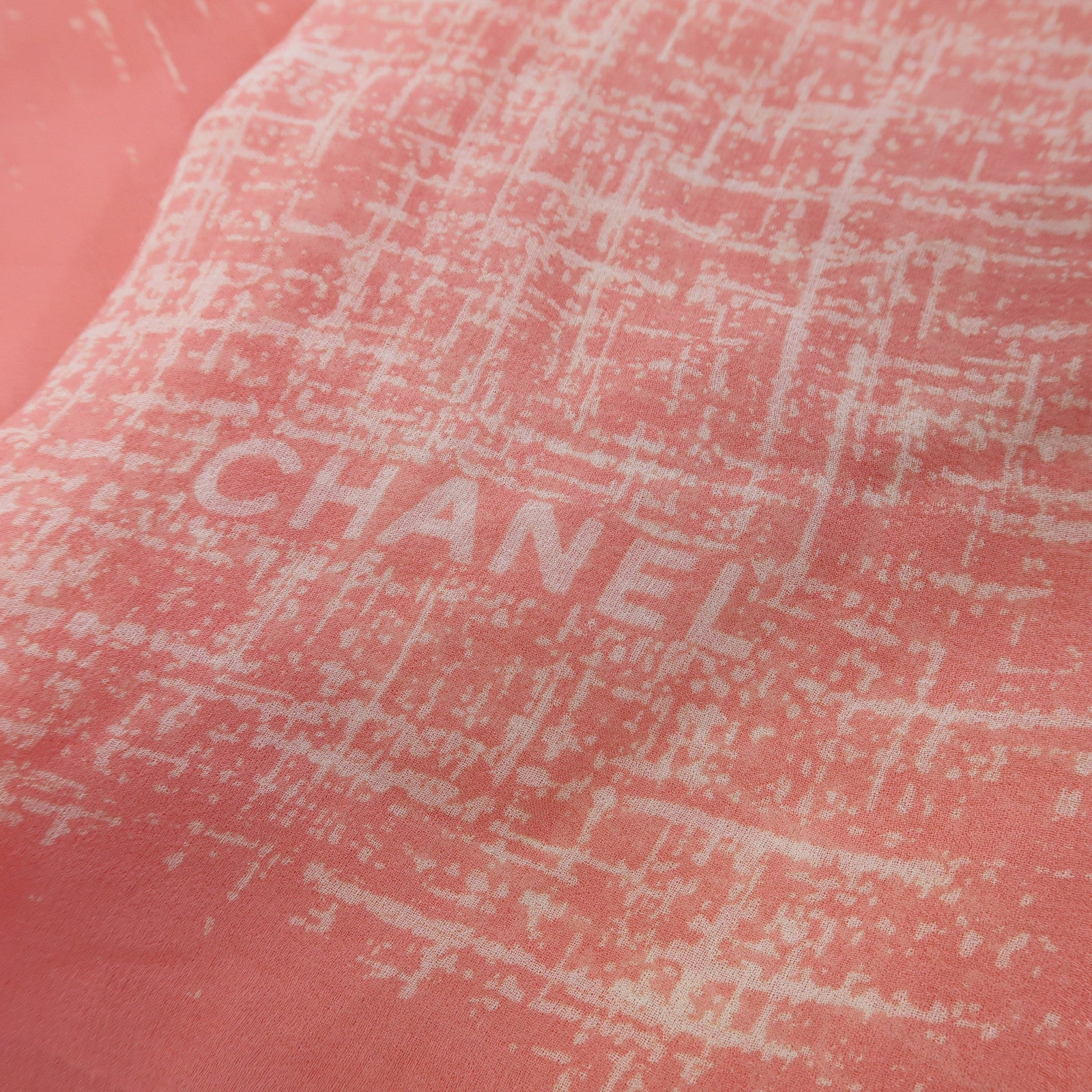 CHANEL 絲質Scarf 140X60絲巾粉紅色