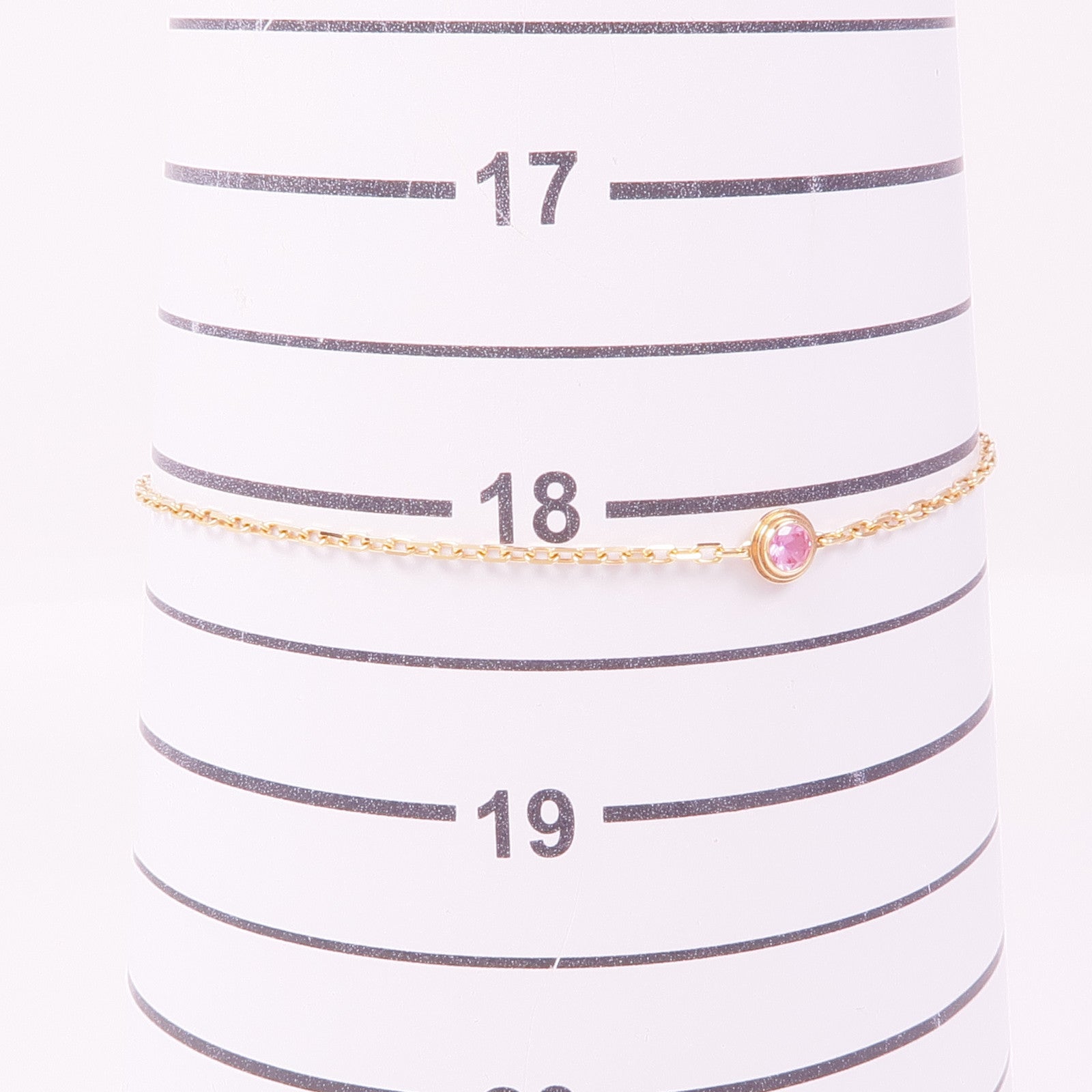 CARTIER 18K玫瑰金/藍寶石d'Amour Blaceret手鏈