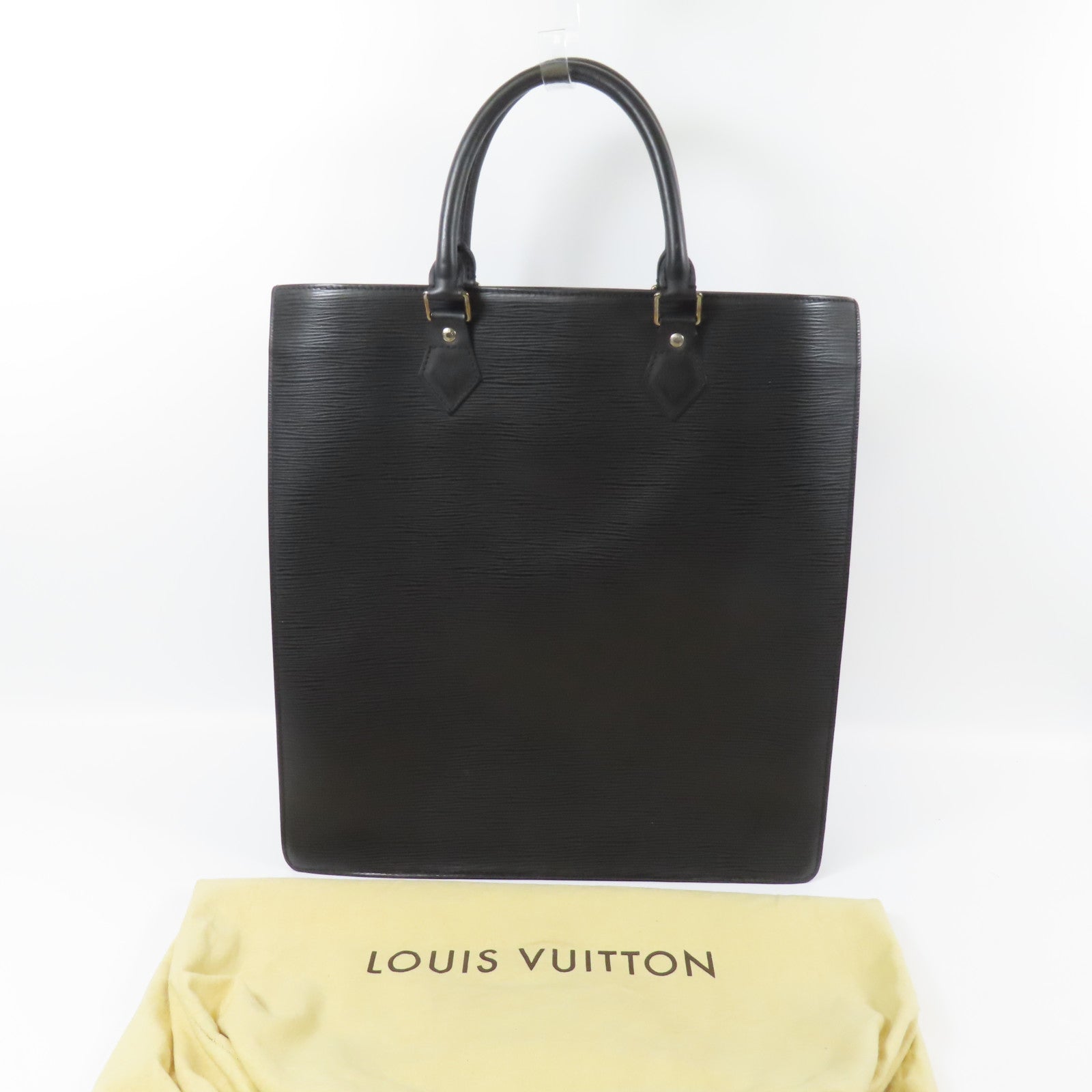 LOUIS VUITTON Epi Sac Plat銀扣手挽袋
