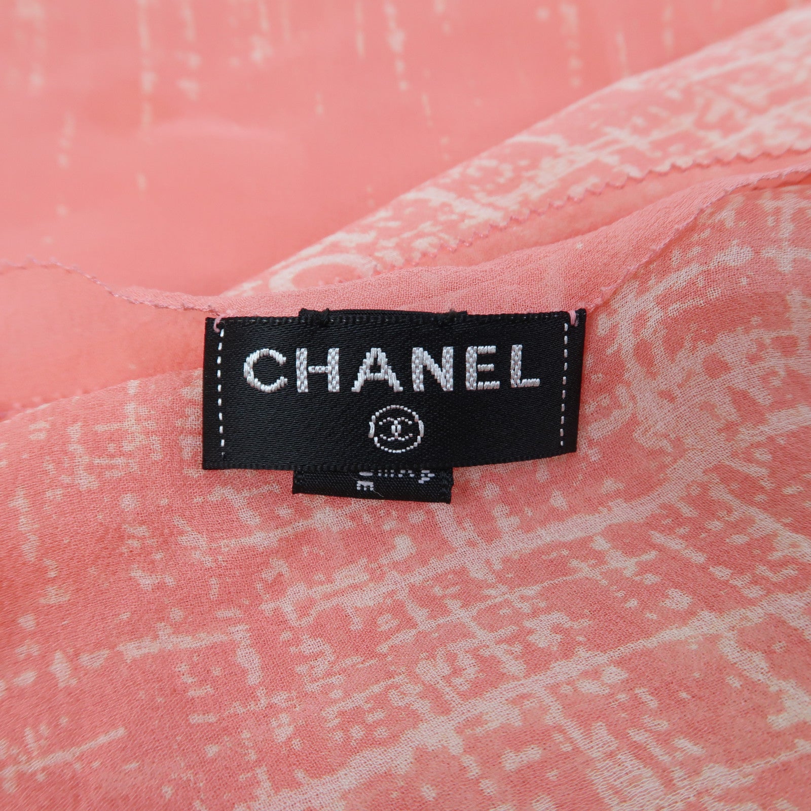 CHANEL 絲質Scarf 140X60絲巾粉紅色
