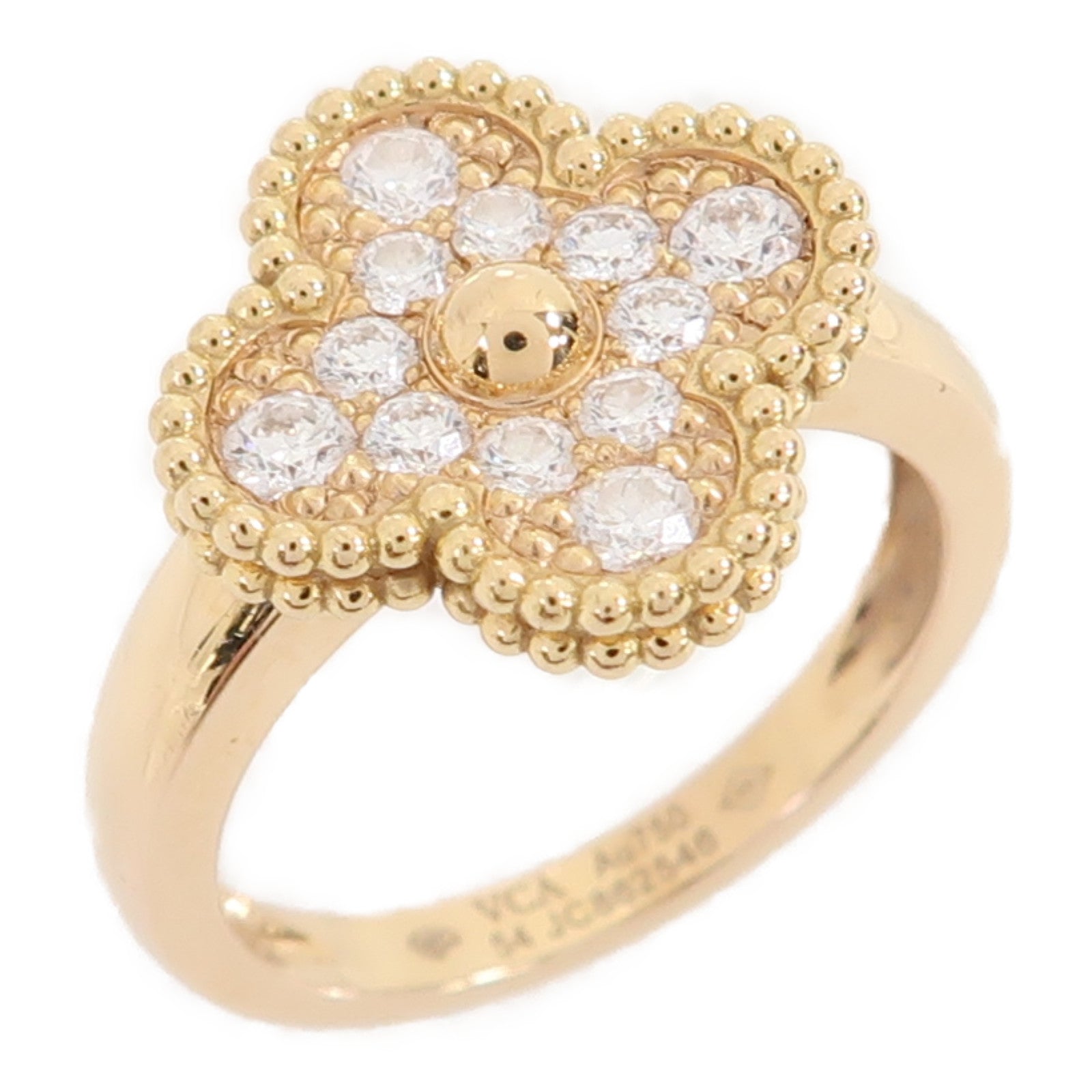 Van Cleef & Arpels 【激減優惠】18K黃金Vintage Alhambra戒指US#6.75