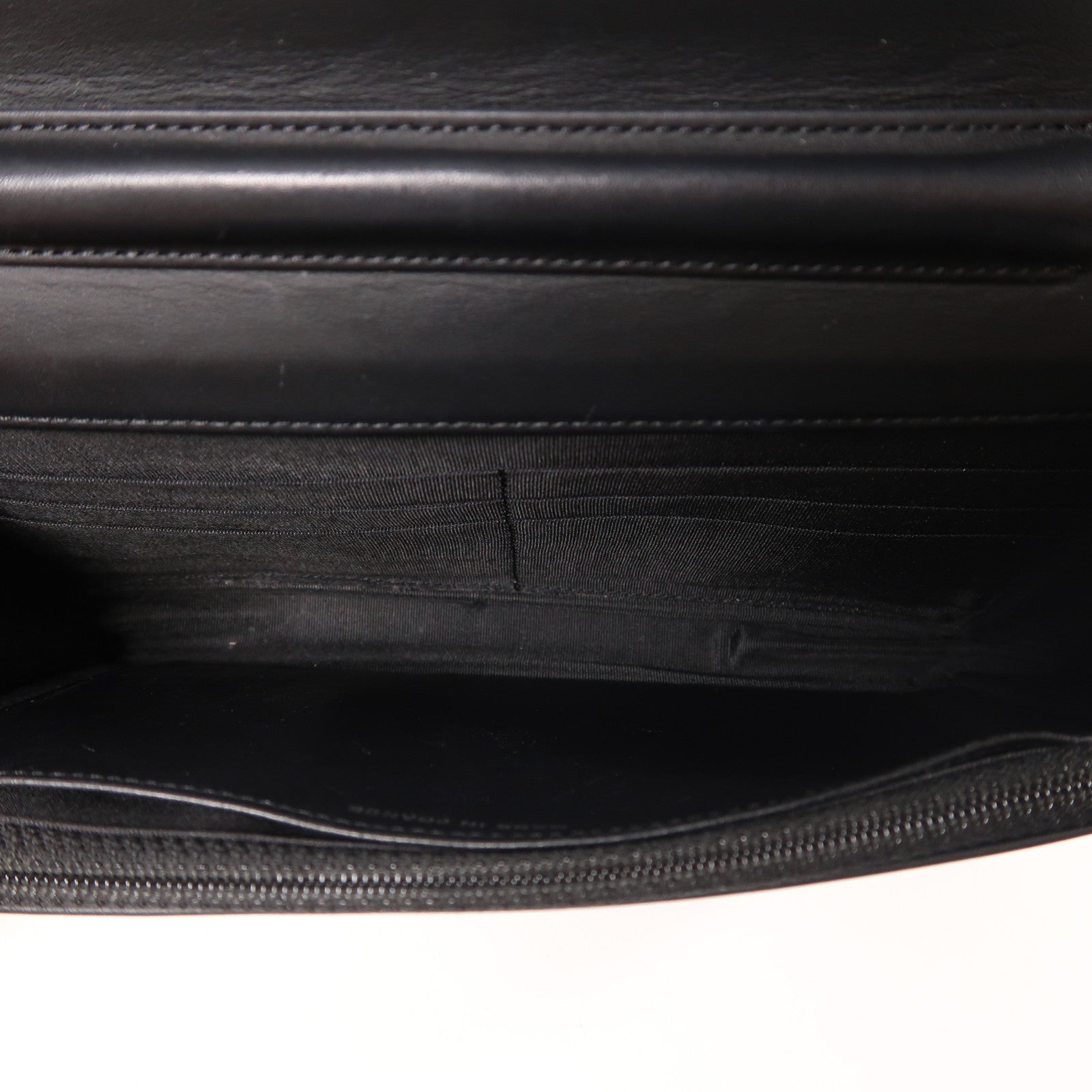 CHANEL 牛皮皮革Chain Shoulder銀扣鏈帶肩背袋