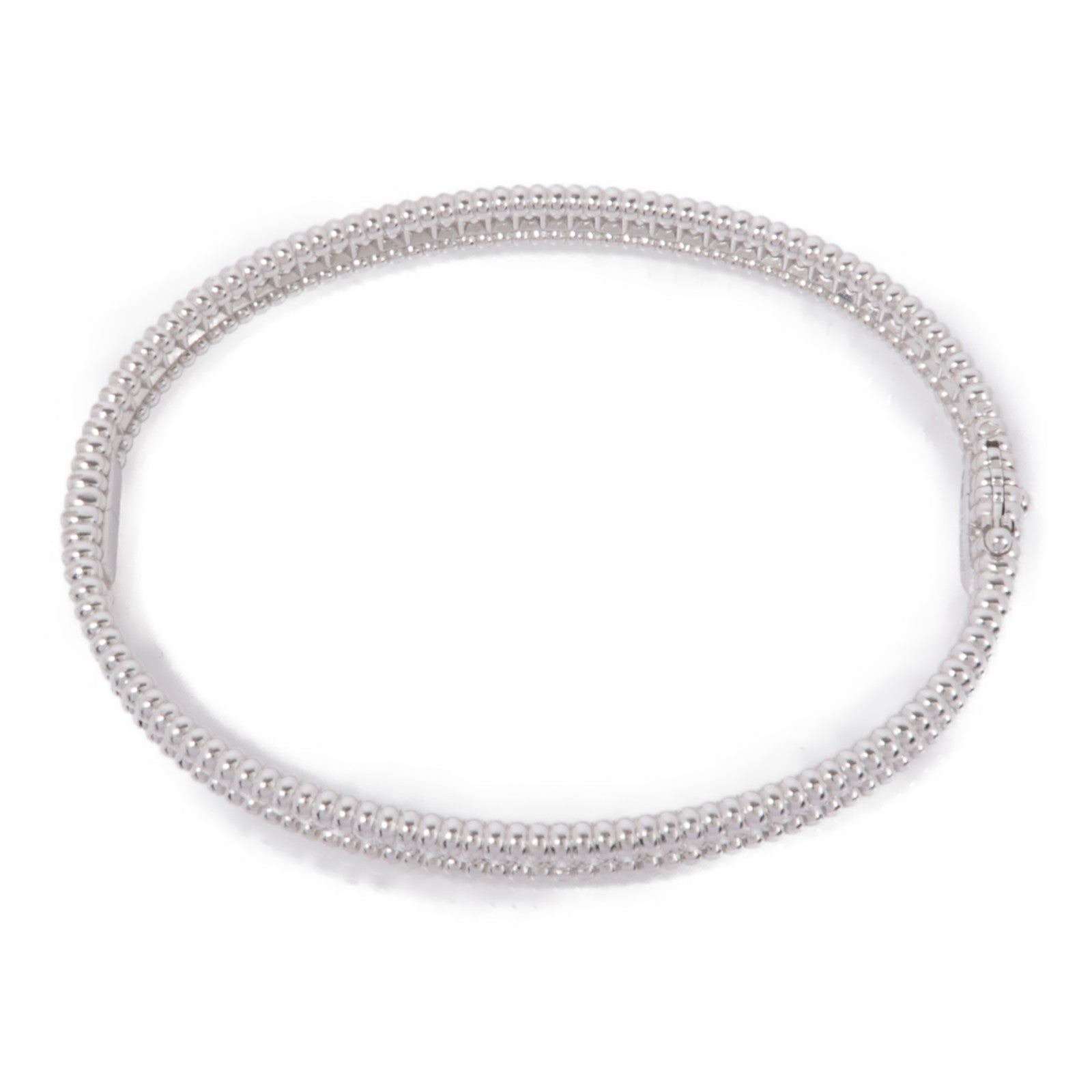 Van Cleef & Arpels 【激減優惠】18k白金Perlee Diamond Bangle手鐲
