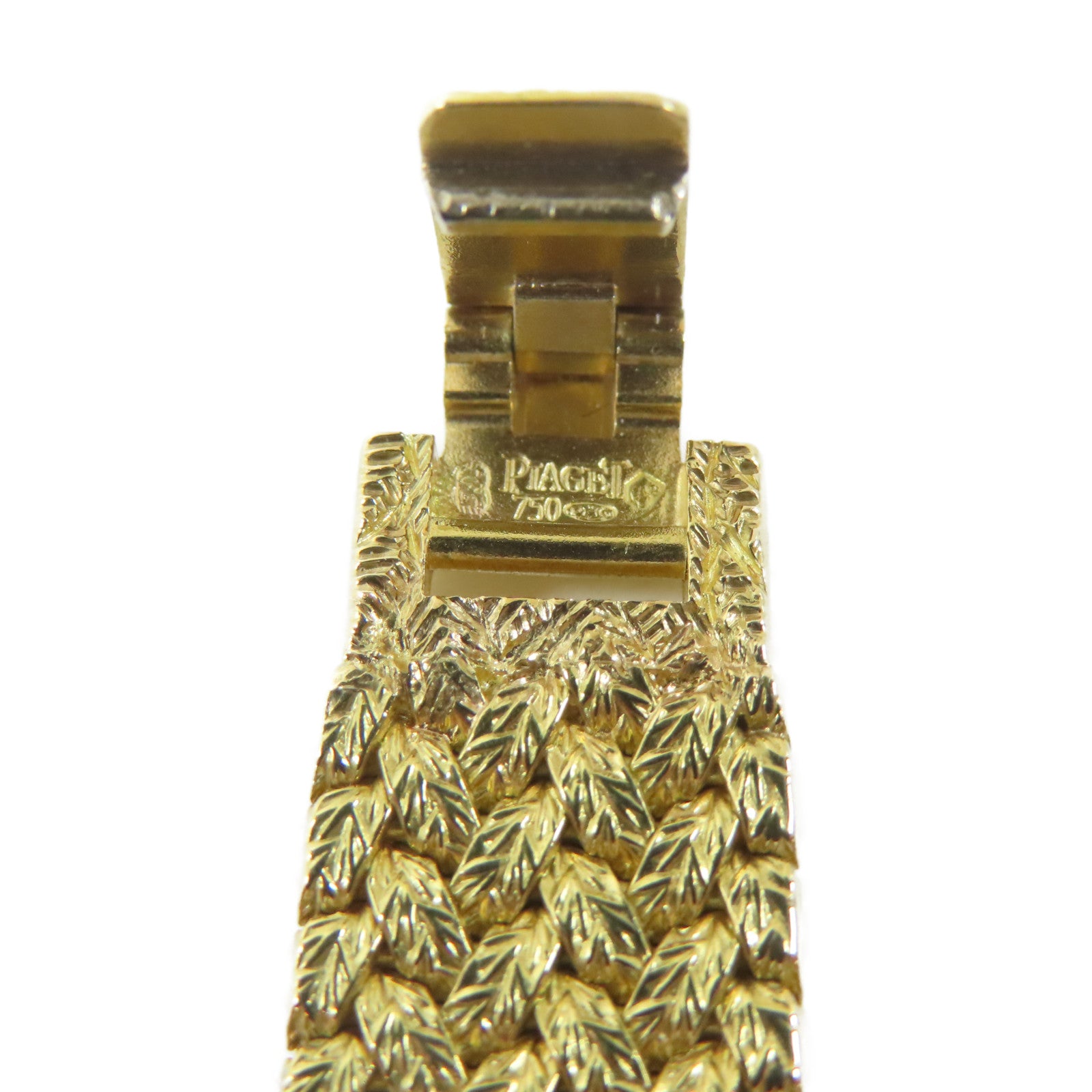 PIAGET Daniel Mink 18K黃金手錶石英機芯金色#13.25cm