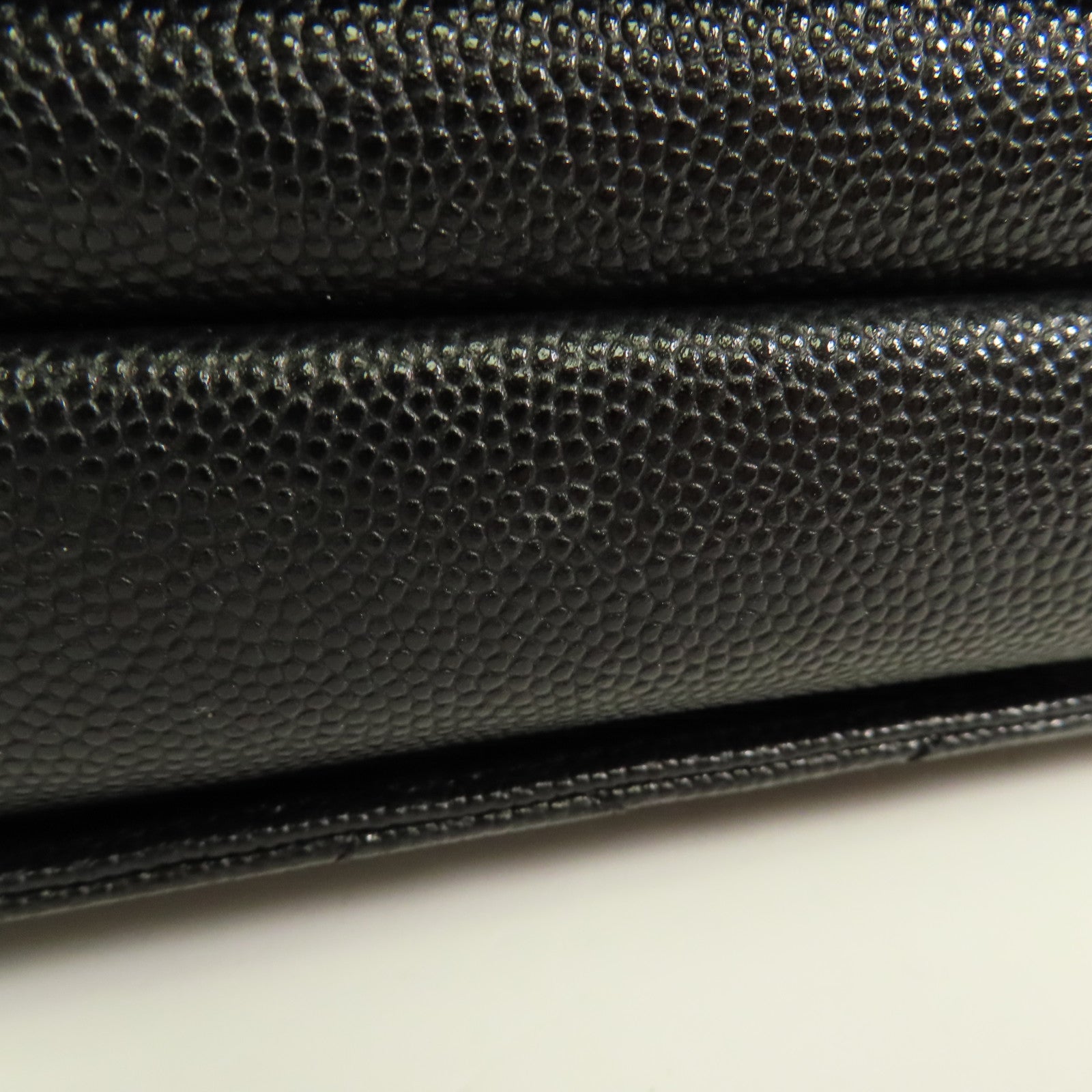 CHANEL 牛皮皮革Chain Shoulder金扣手挽肩背兩用袋