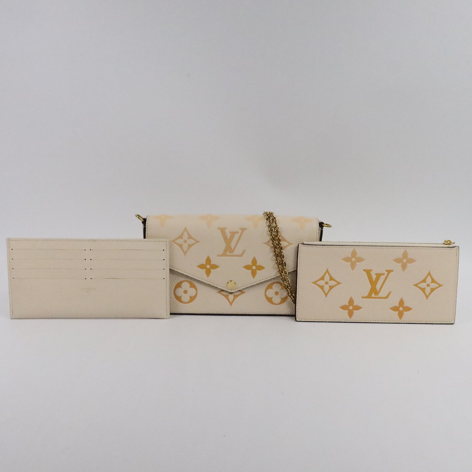 LOUIS VUITTON Monogram Empreinte Pochette Felicie肩背袋