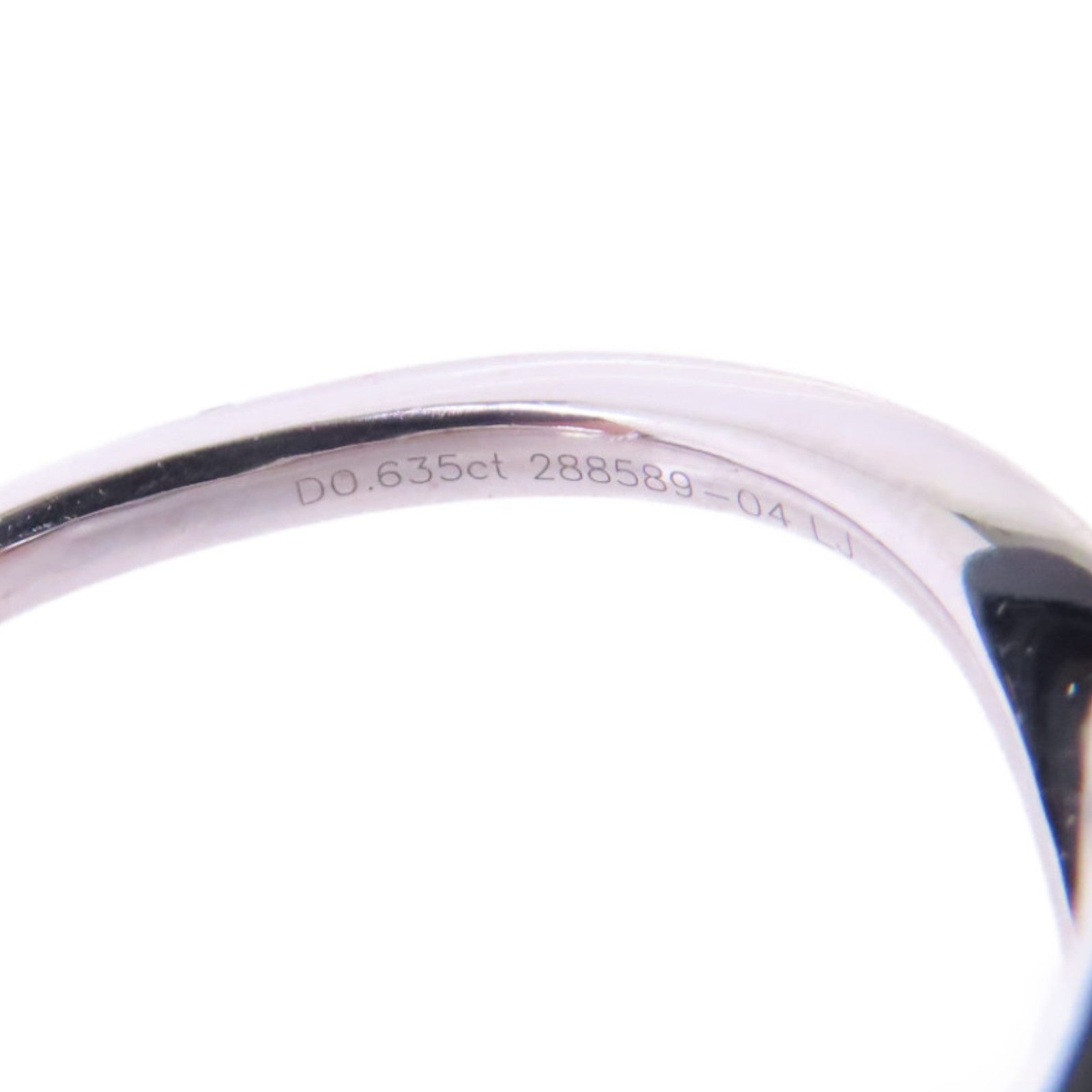 JEWELRY 【激減優惠】18K白金Diamond Ring 0.635ct鑽石戒指US#8