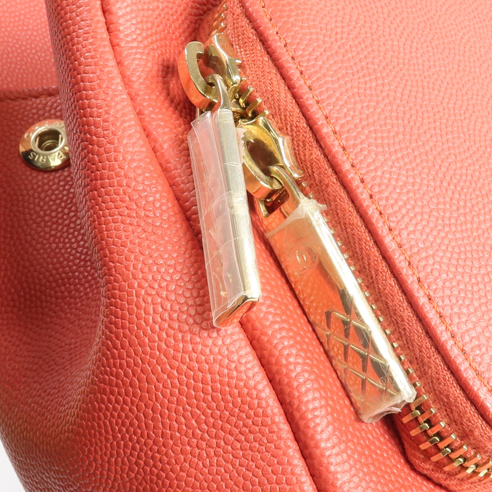 CHANEL 牛皮皮革2way Chain Shoulder Bag金扣手挽肩背兩用袋