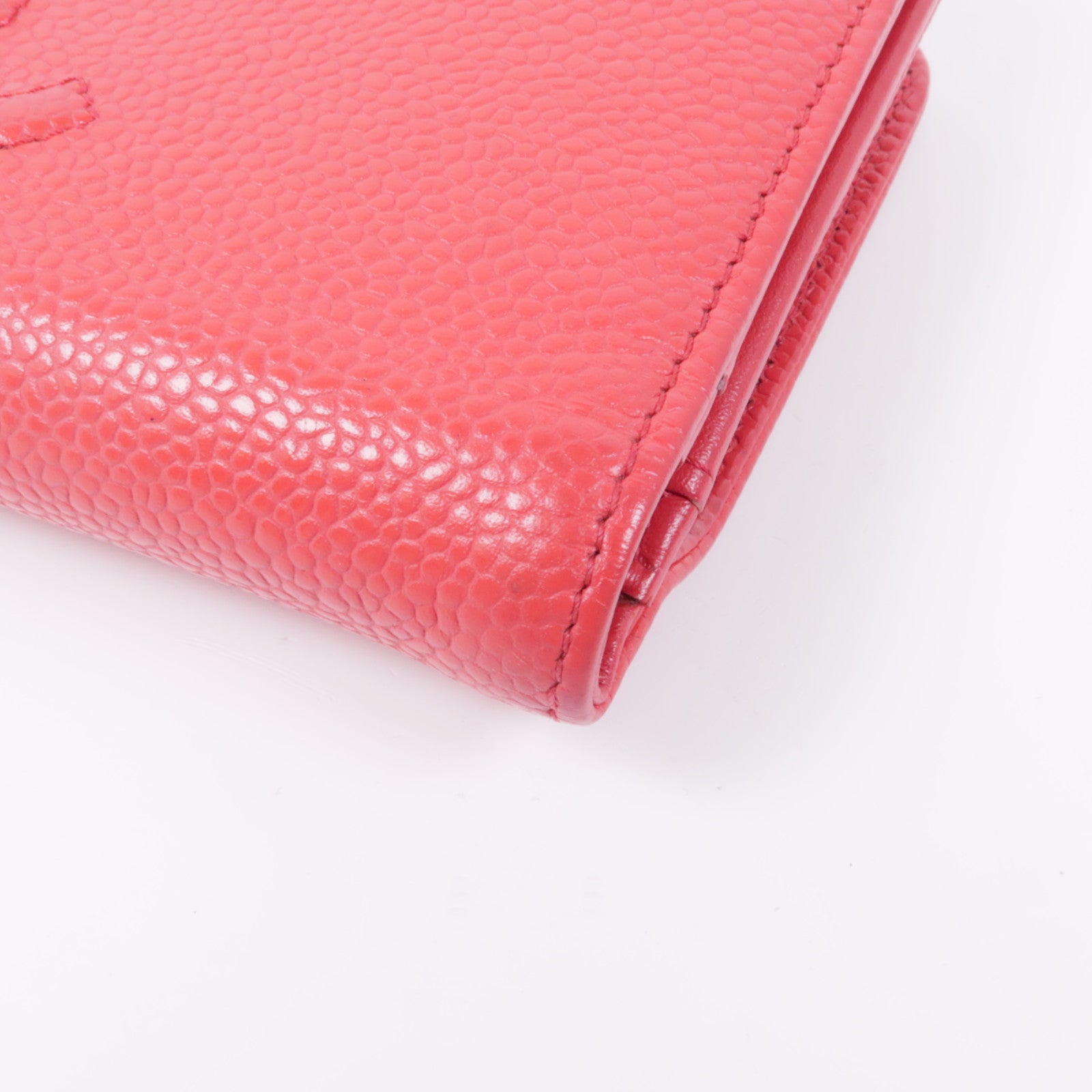 CHANEL 牛皮皮革Wallet銀扣錢包