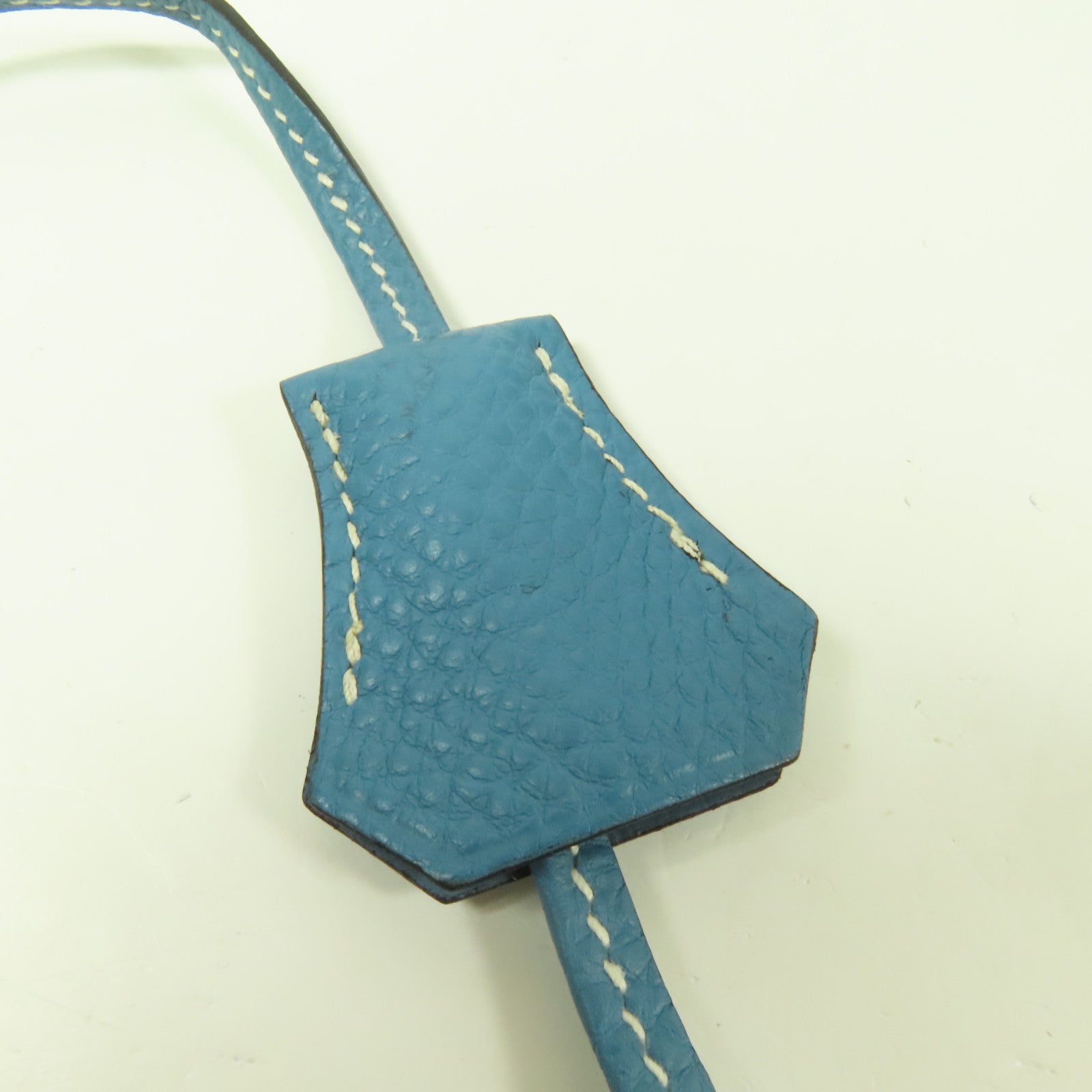 HERMES Togo皮革Birkin 30銀扣手挽袋Blue Jean