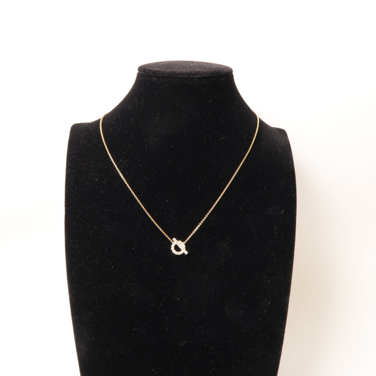 HERMES 18K黃金Finesse Diamond Necklace鑚石項鍊