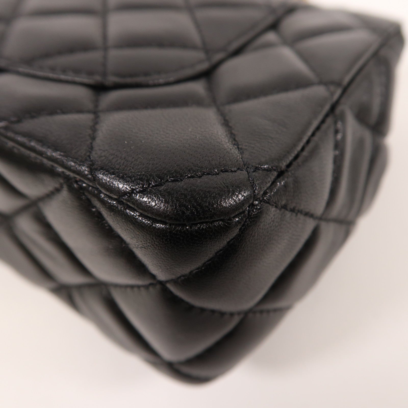 CHANEL 牛皮皮革2 Way Shoulder金扣手挽肩背兩用袋