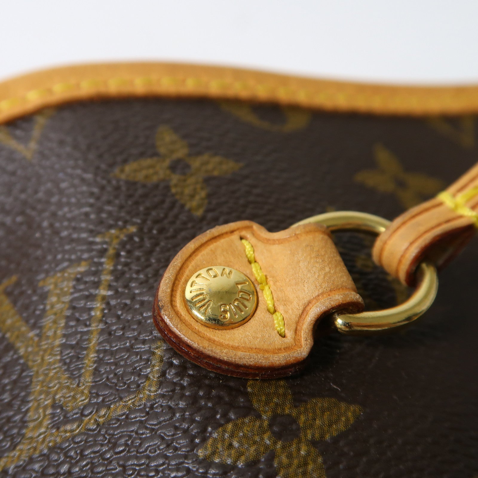 LOUIS VUITTON Monogram Neverfull GM金扣手挽袋啡色