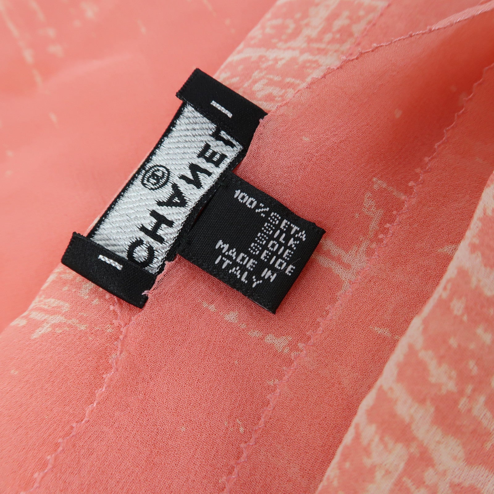 CHANEL 絲質Scarf 140X60絲巾粉紅色