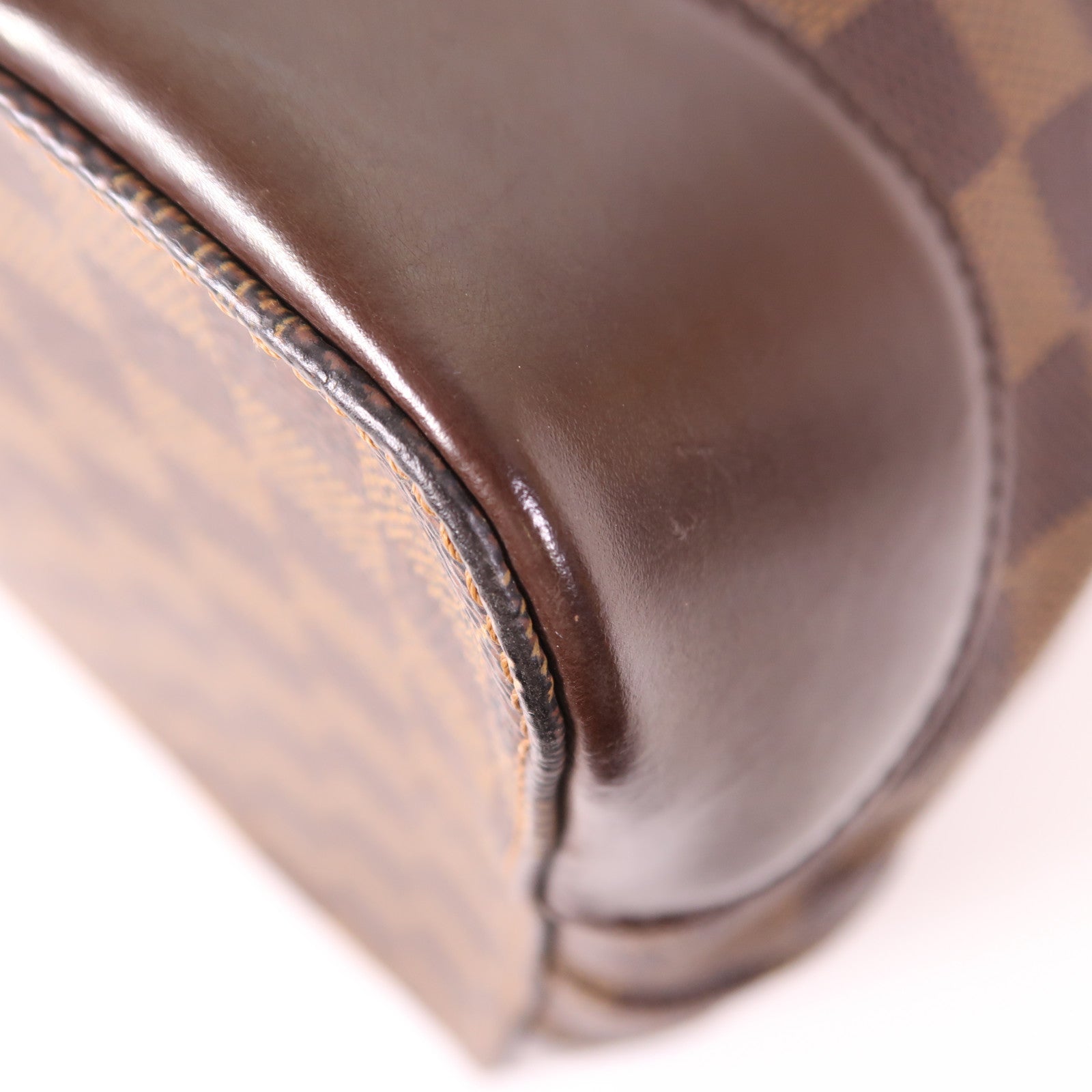 LOUIS VUITTON Damier Hampstead MM金扣手挽袋