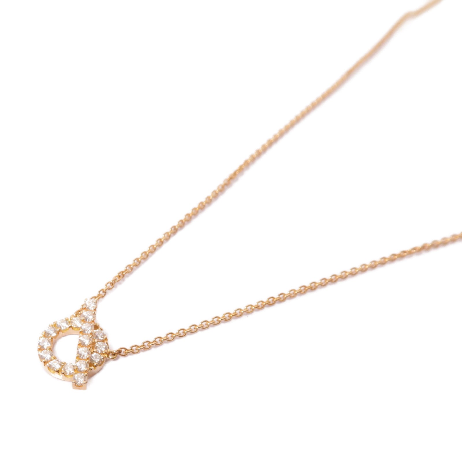 HERMES 18K黃金Finesse Diamond Necklace鑚石項鍊