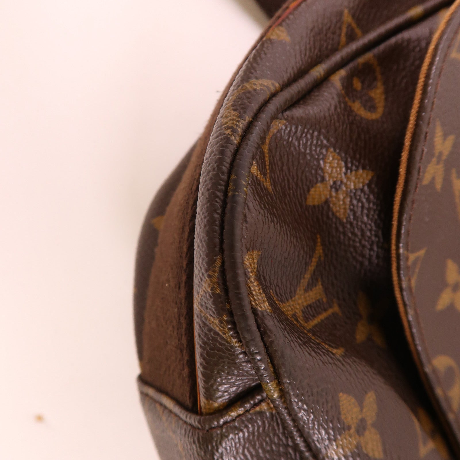 LOUIS VUITTON Monogram Abbesses金扣肩背袋棕色