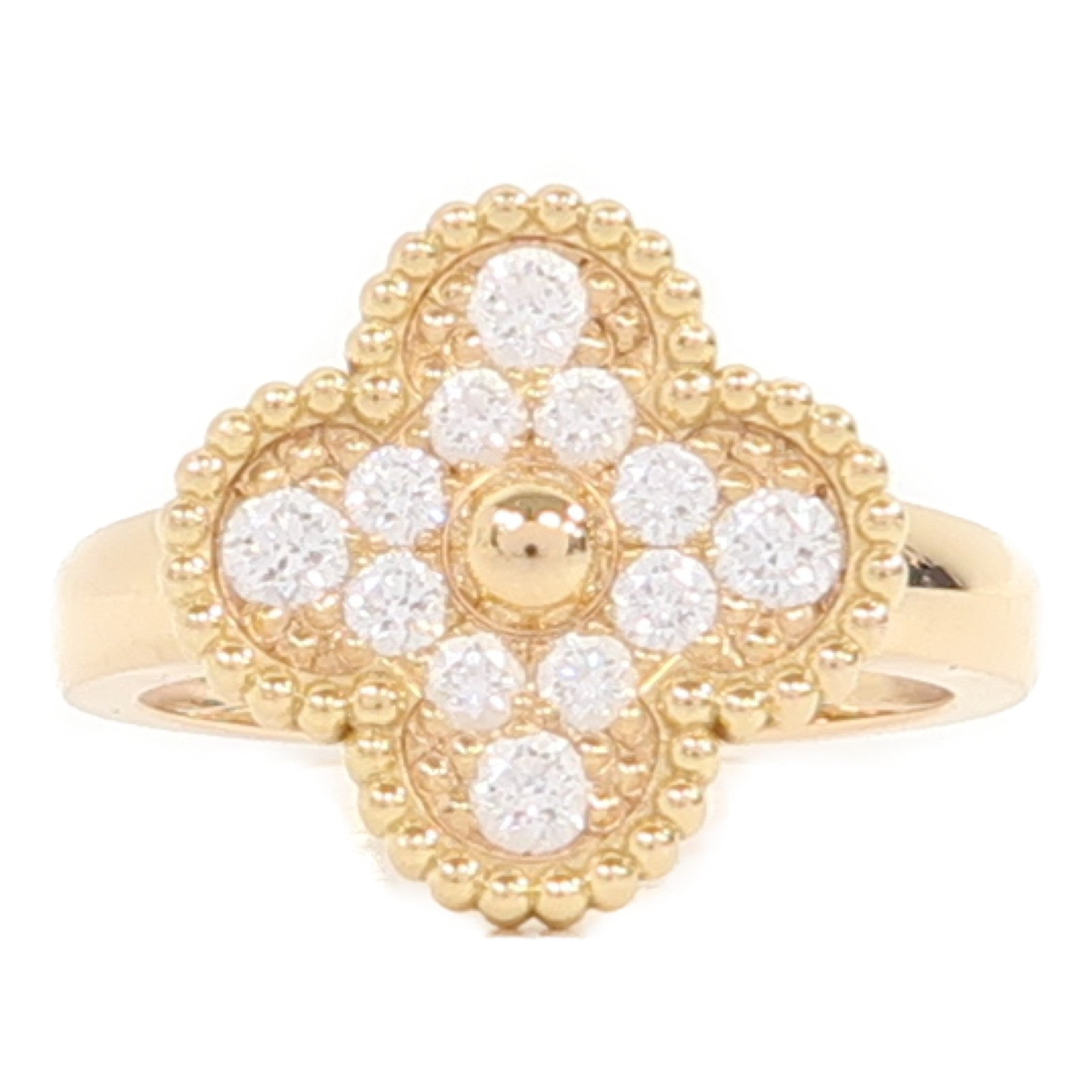 Van Cleef & Arpels 【激減優惠】18K黃金Vintage Alhambra戒指US#6.75