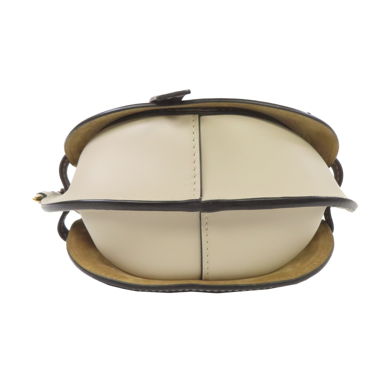 LOEWE 牛皮皮革Small Gate金扣肩背袋藍色/米色/啡色
