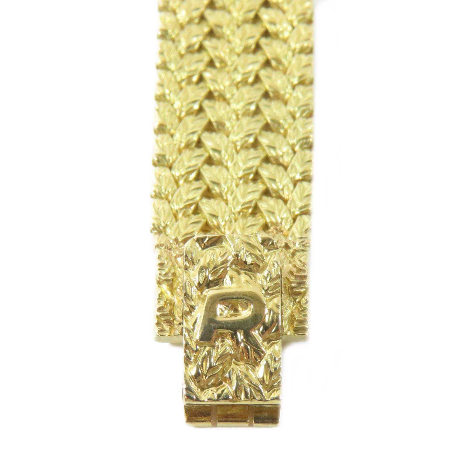 PIAGET Daniel Mink 18K黃金手錶石英機芯金色#13.25cm
