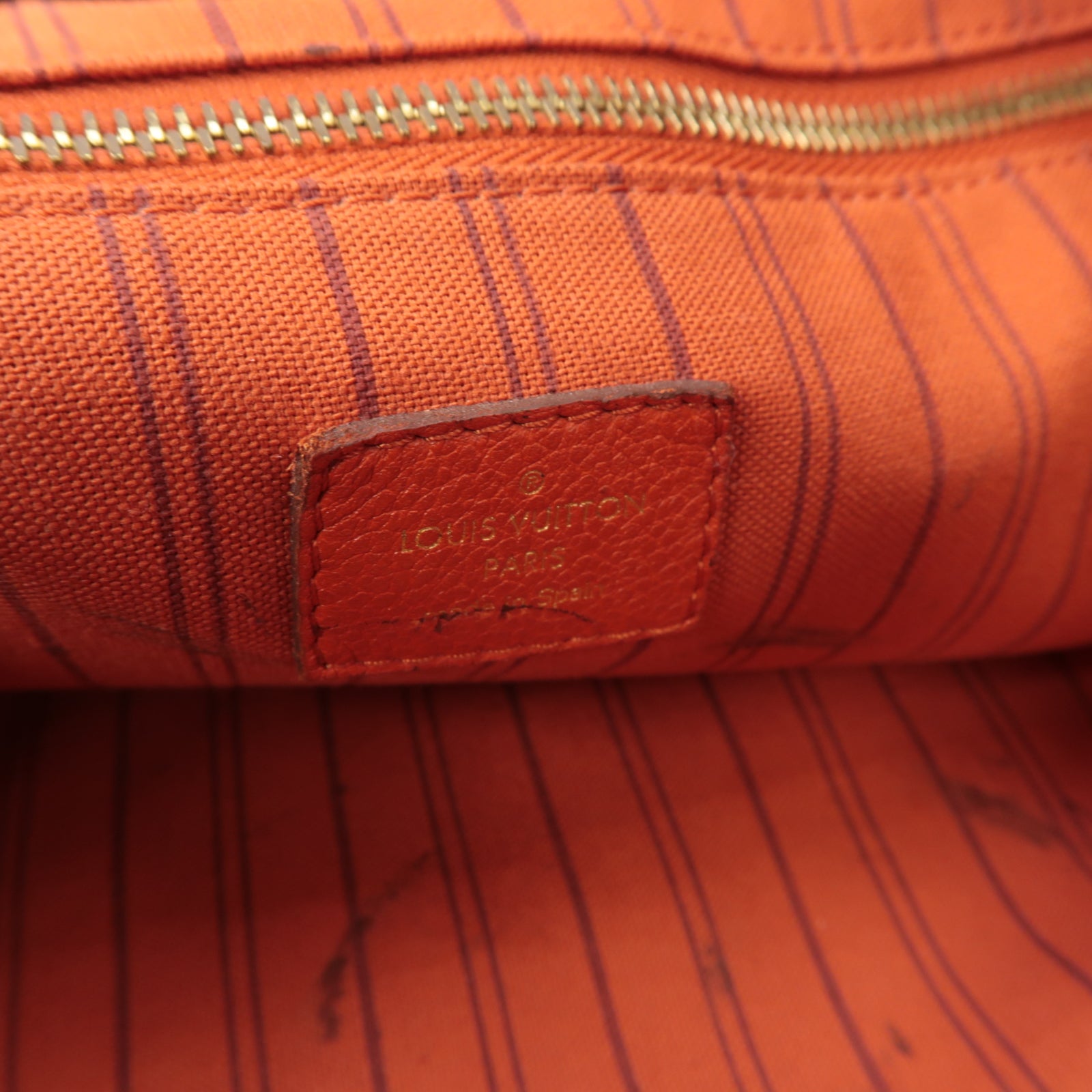 LOUIS VUITTON 【激減優惠】Monogram Empreinte Citadine PM金扣肩背袋紅色
