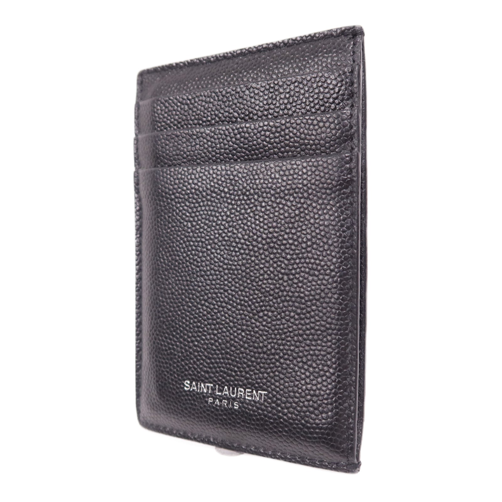 SAINT LAURENT 牛皮皮革Bill Clip with Card Case銀扣卡片套