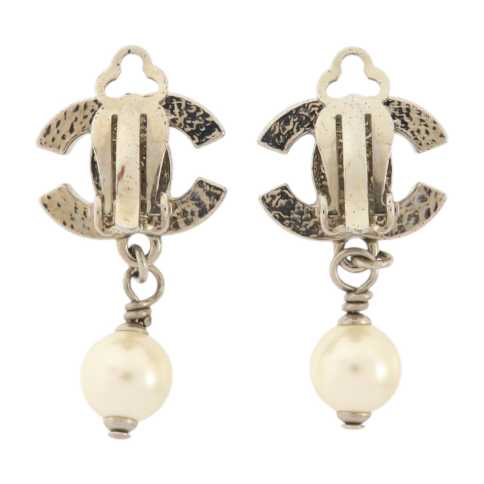 CHANEL PVC/金屬Clip-On Earrings耳環