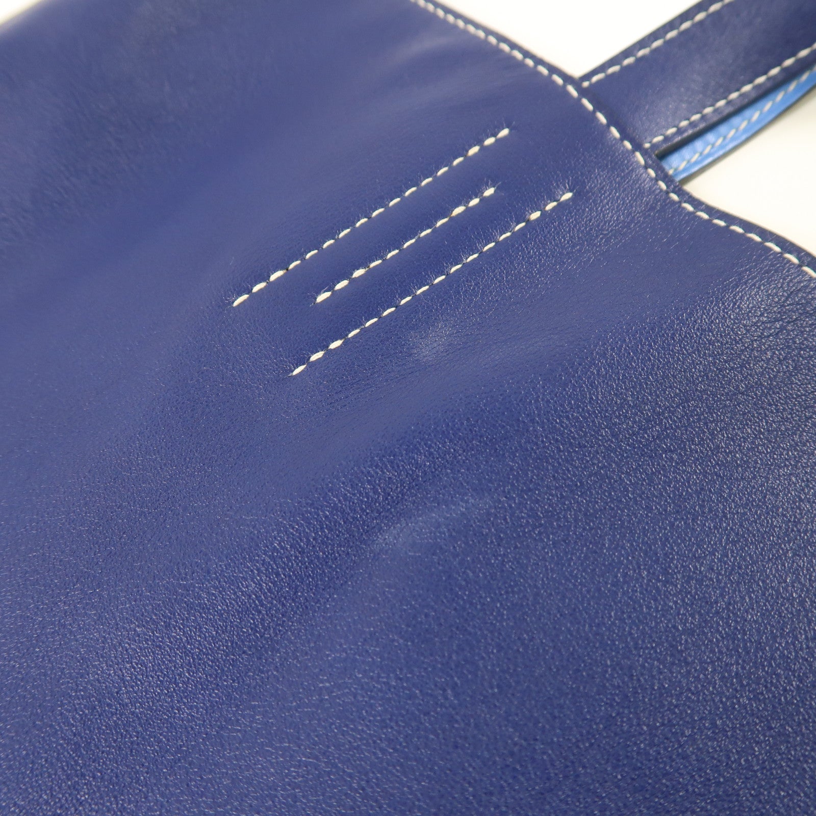 HERMES Swift皮革Double Sens肩背袋/手挽袋Bleu Hydra