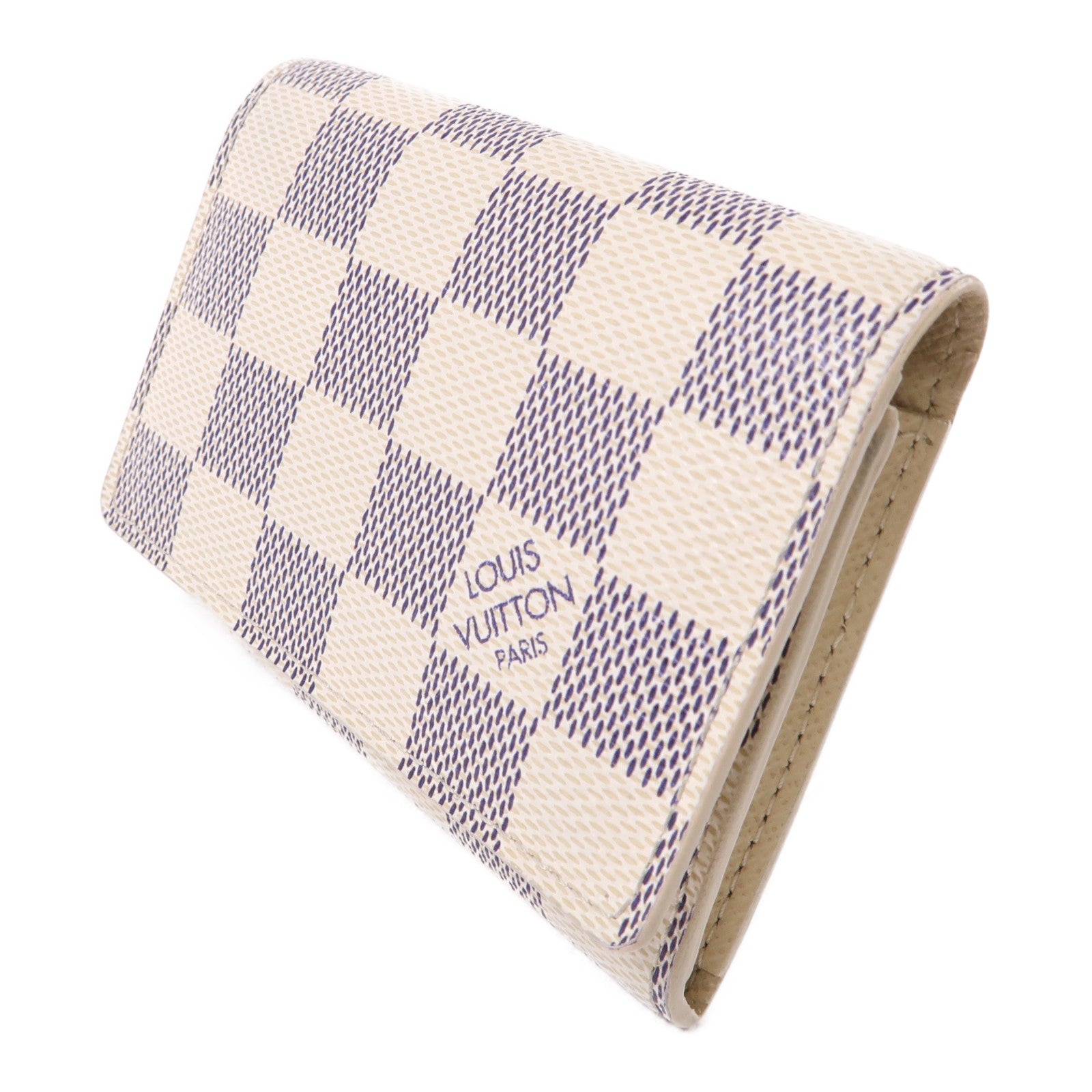 LOUIS VUITTON Damier Azur Card Case卡片套白色
