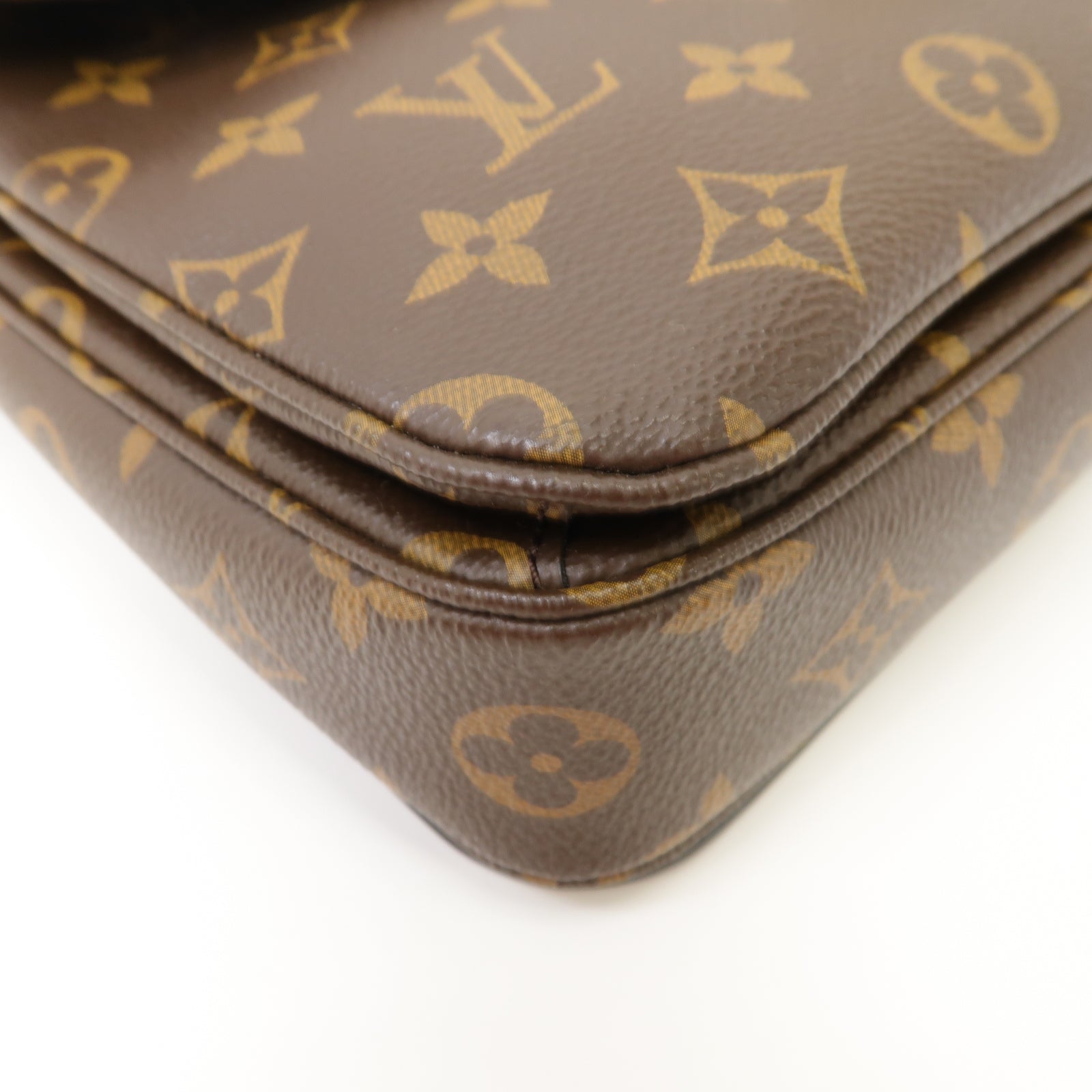 LOUIS VUITTON Monogram Pochette Metis金扣手挽肩背兩用袋啡色