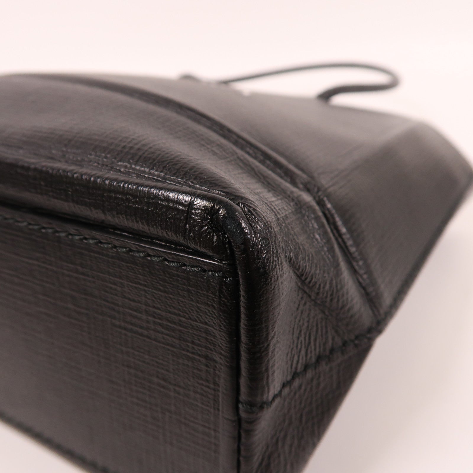 BALENCIAGA 牛皮皮革2 way Shoulder Bag銀扣手挽肩背兩用袋黑色