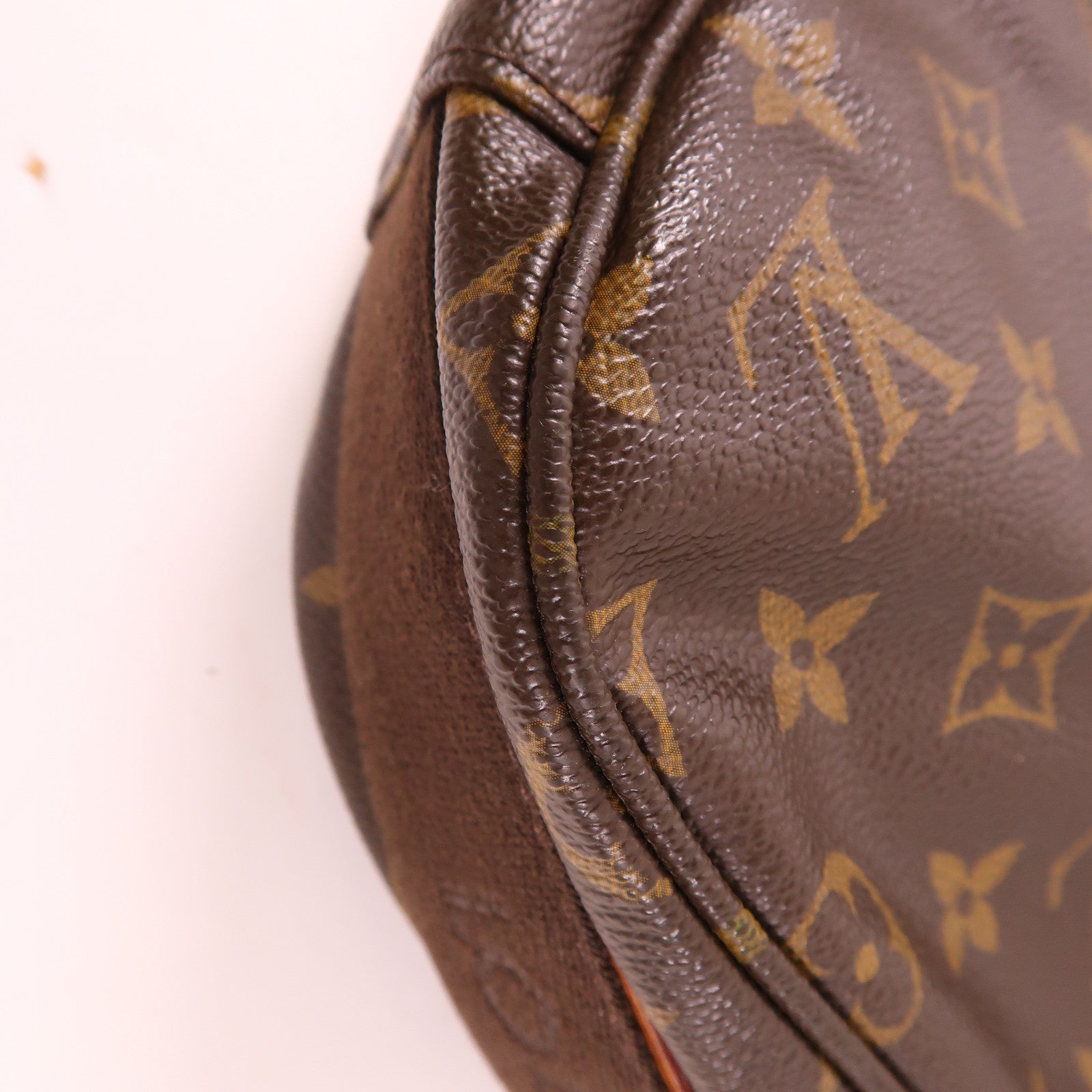 LOUIS VUITTON Monogram Abbesses金扣肩背袋棕色