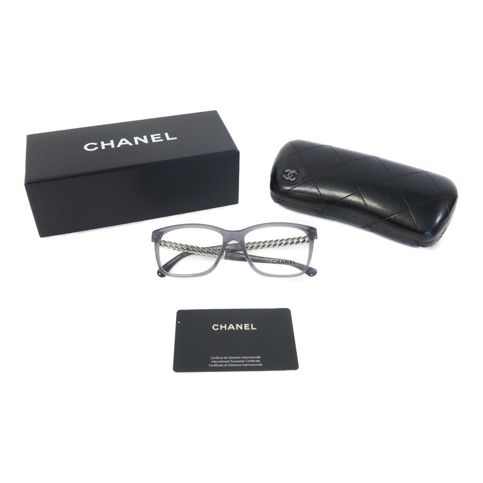 CHANEL 【激減優惠】PVC/金屬Sunglasses太陽眼鏡灰色
