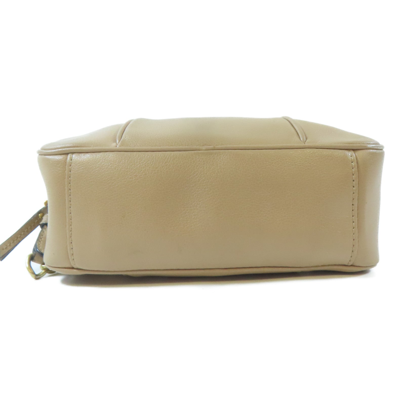 Miu Miu 牛皮皮革Shoulder Bag肩背袋米色