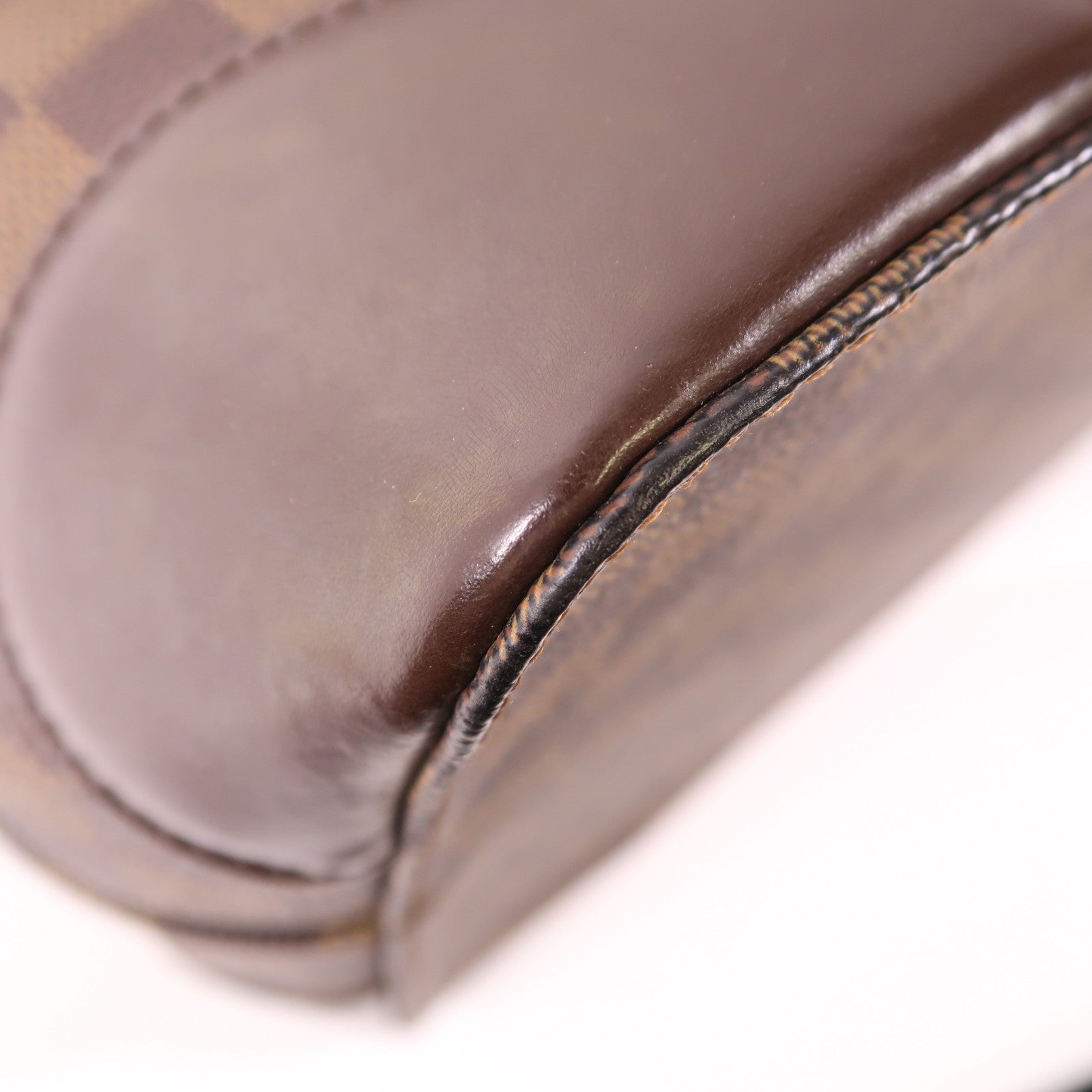 LOUIS VUITTON Damier Hampstead MM金扣手挽袋