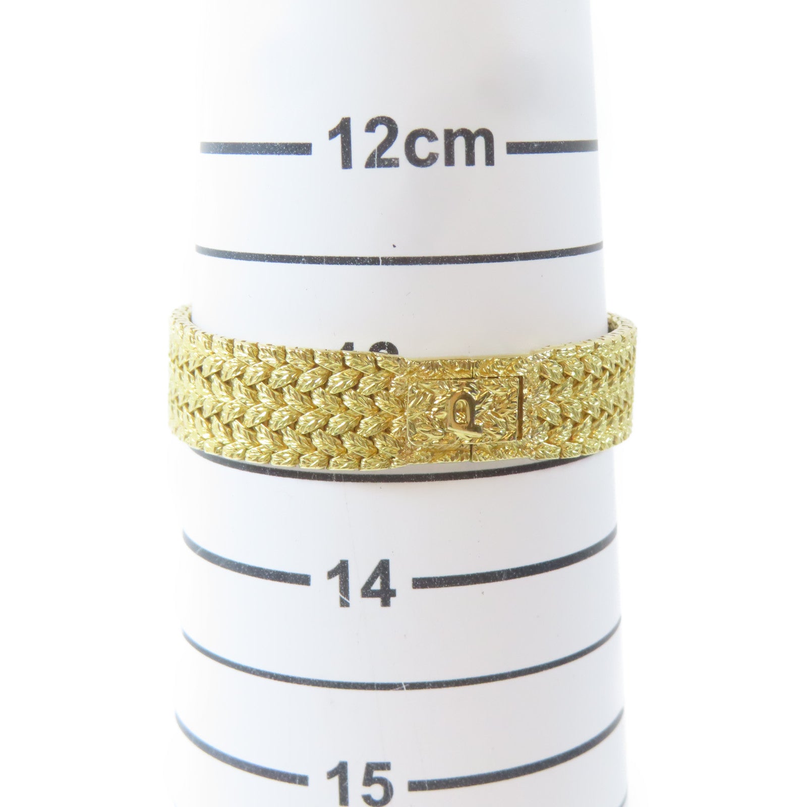 PIAGET Daniel Mink 18K黃金手錶石英機芯金色#13.25cm