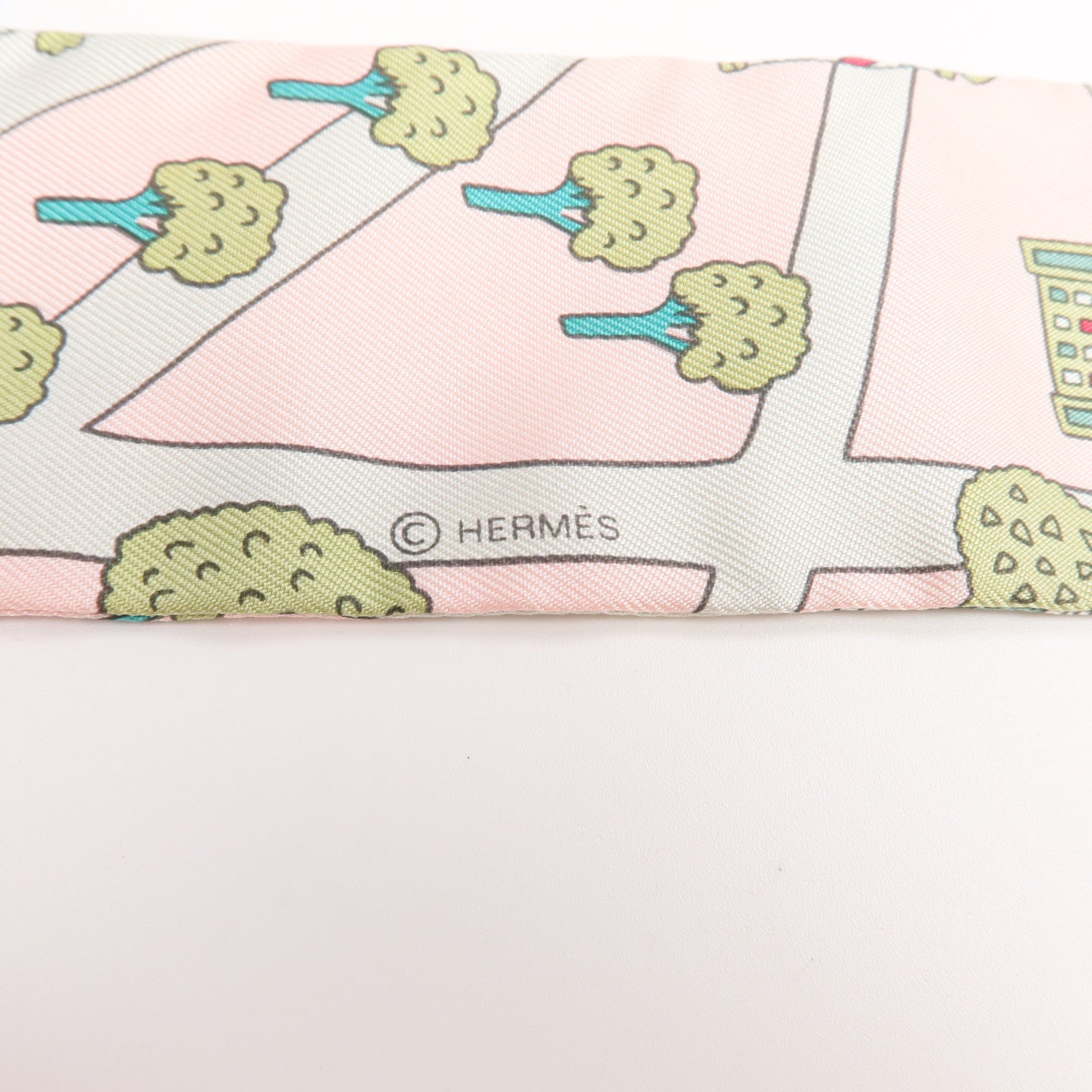 HERMES 絲質Twilly絲巾