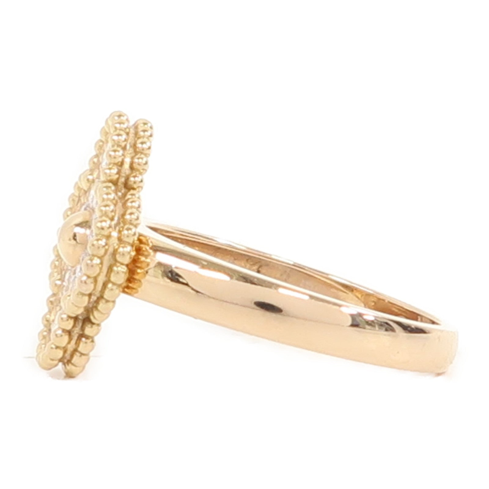Van Cleef & Arpels 【激減優惠】18K黃金Vintage Alhambra戒指US#6.75