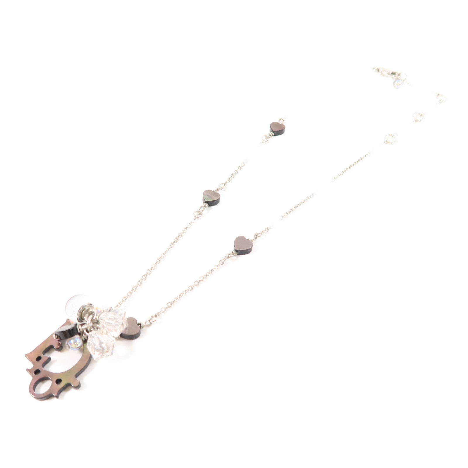 Dior CD Necklace PVC/Metal Silver