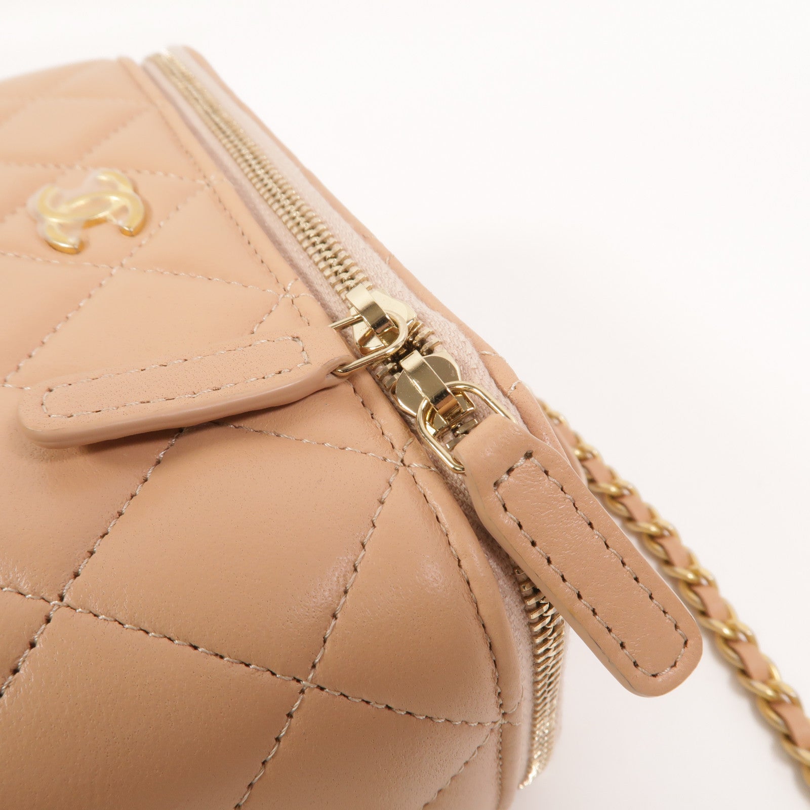 CHANEL 羊皮皮革Top Handle Vanity Case手挽肩背兩用袋