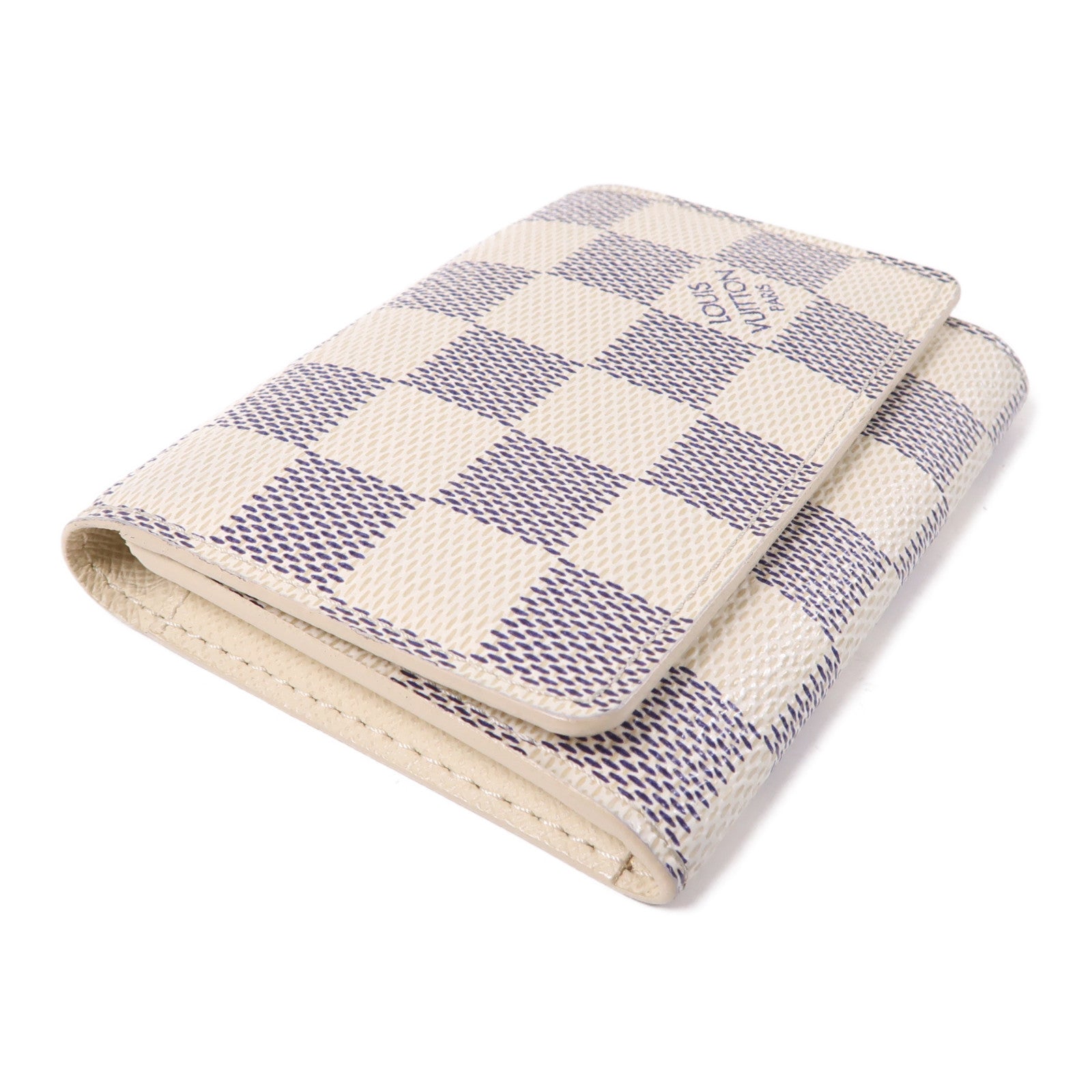 LOUIS VUITTON Damier Azur Card Case卡片套白色