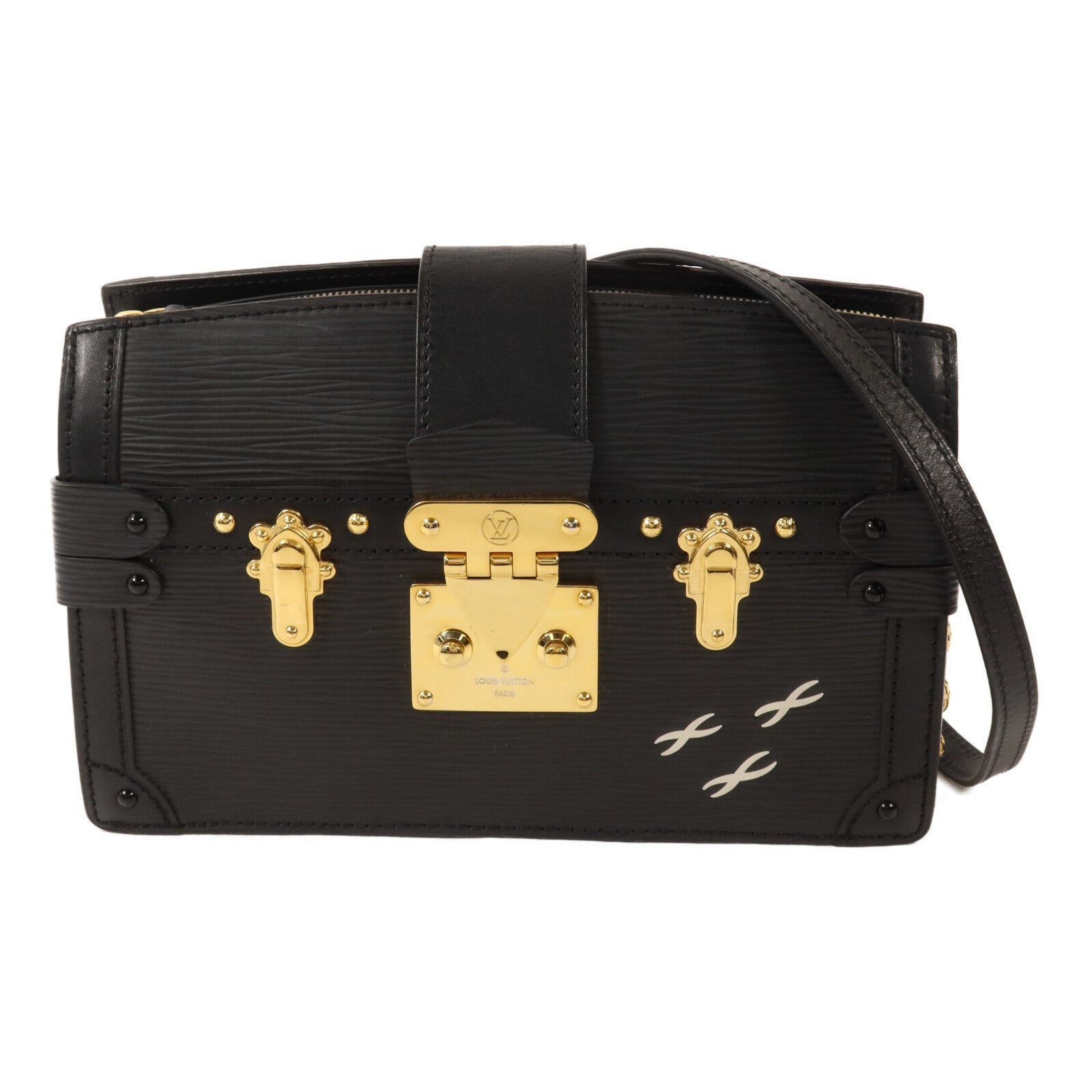 LOUIS VUITTON Epi Trunk Clutch鏈帶肩背袋