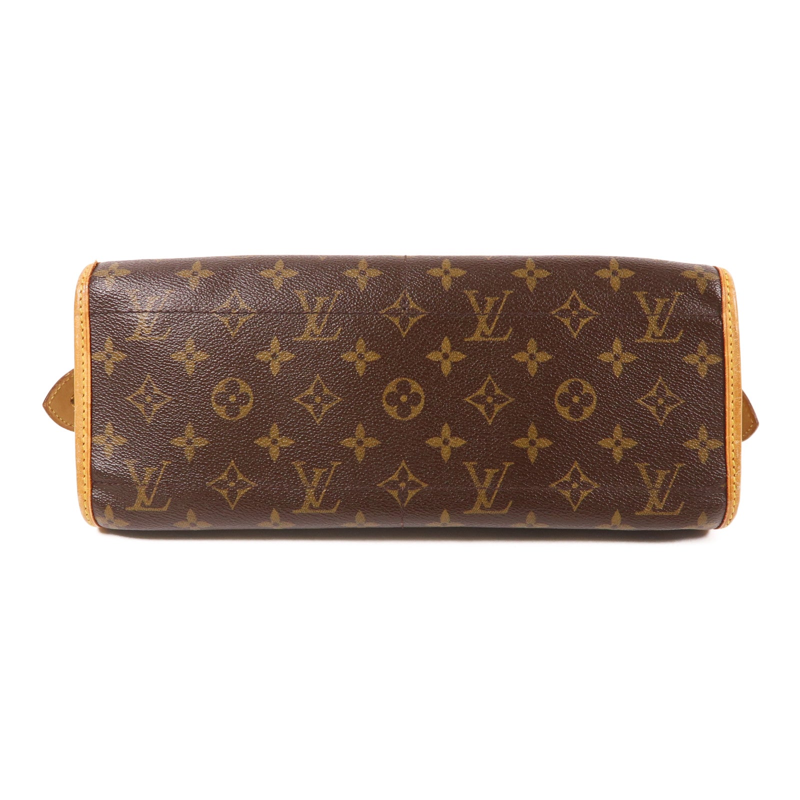 LOUIS VUITTON Monogram Popincourt Long金扣肩背袋棕色