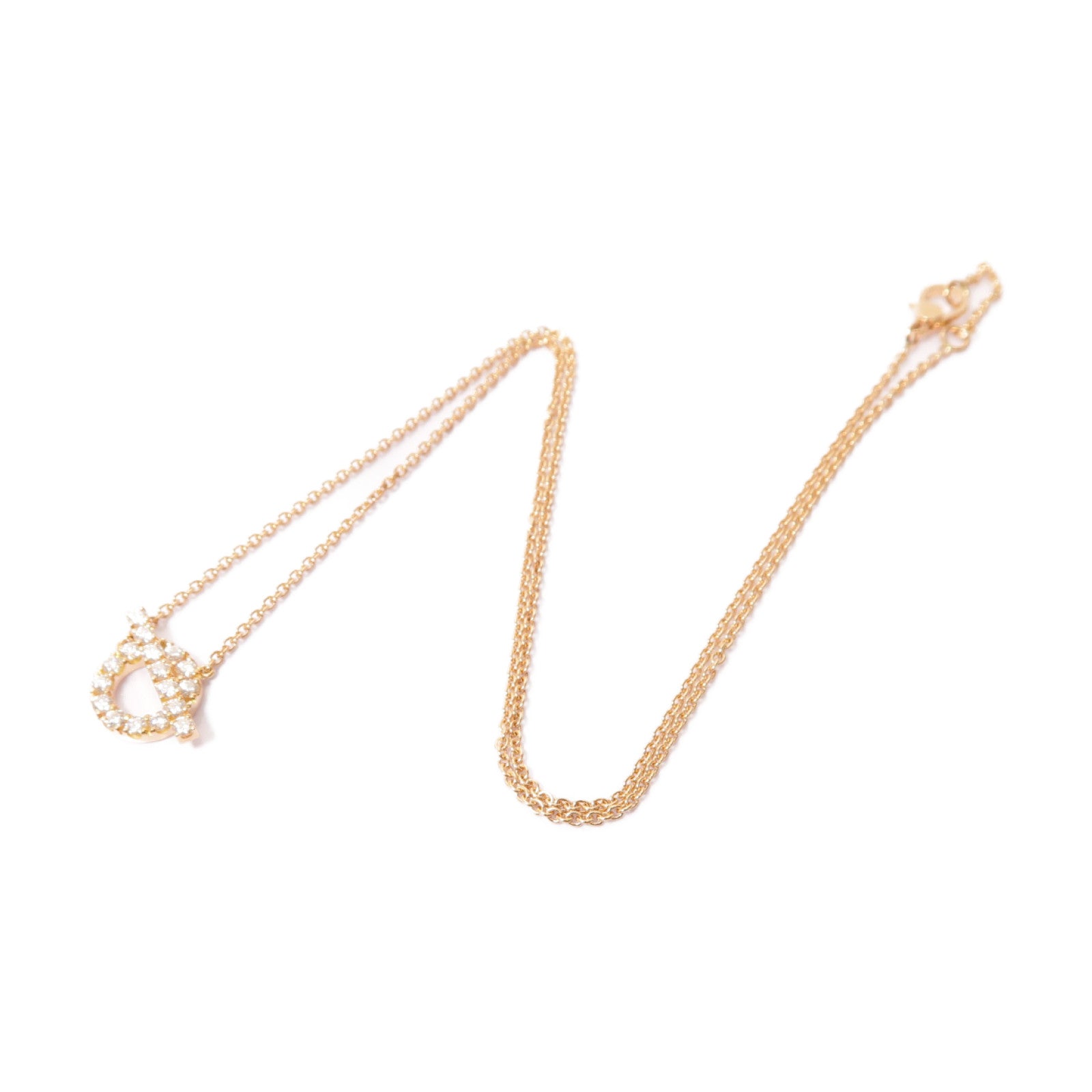 HERMES 18K黃金Finesse Diamond Necklace鑚石項鍊